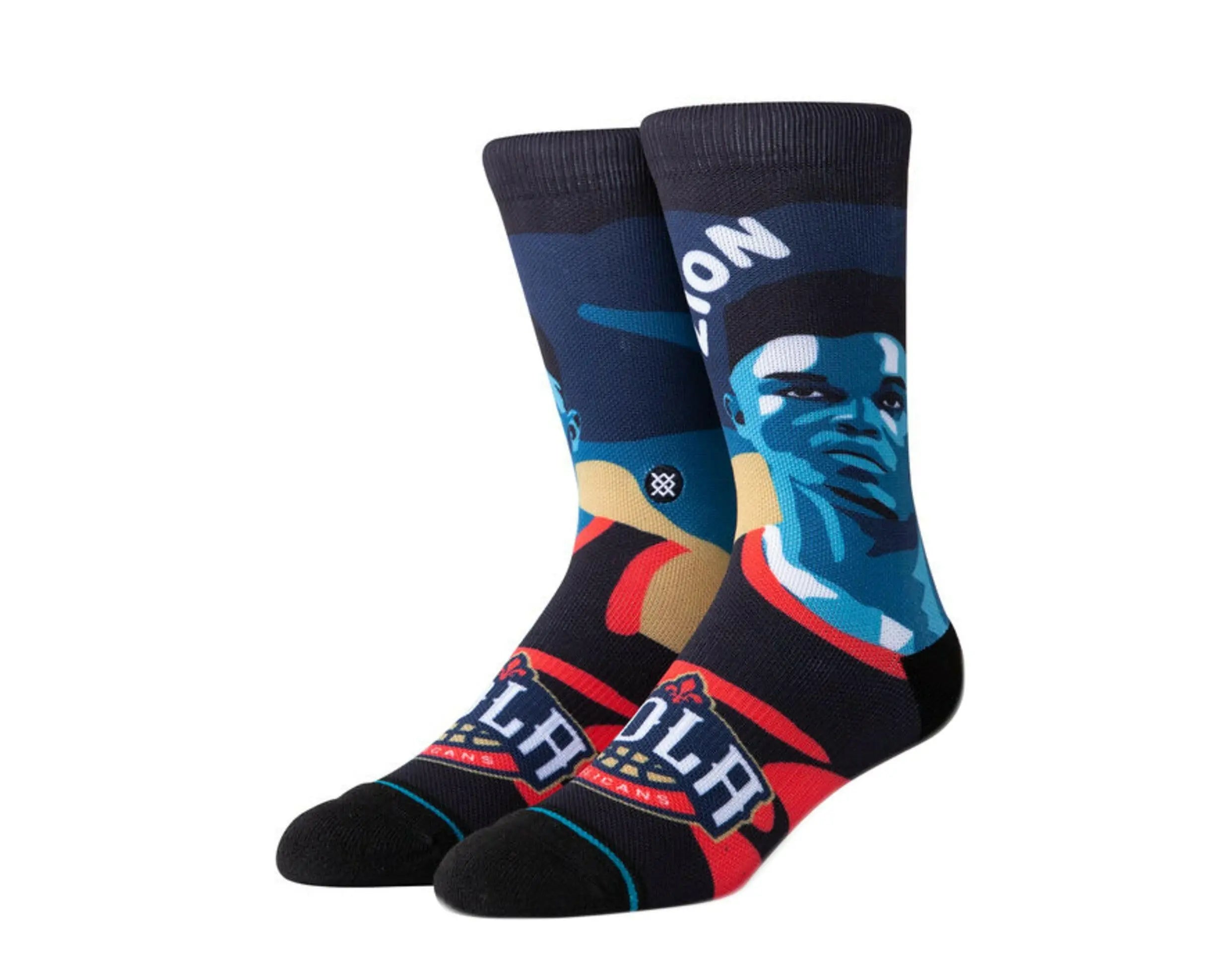 Stance Casual NBA Zion Williamson Men Crew Socks Blue/Black 1
