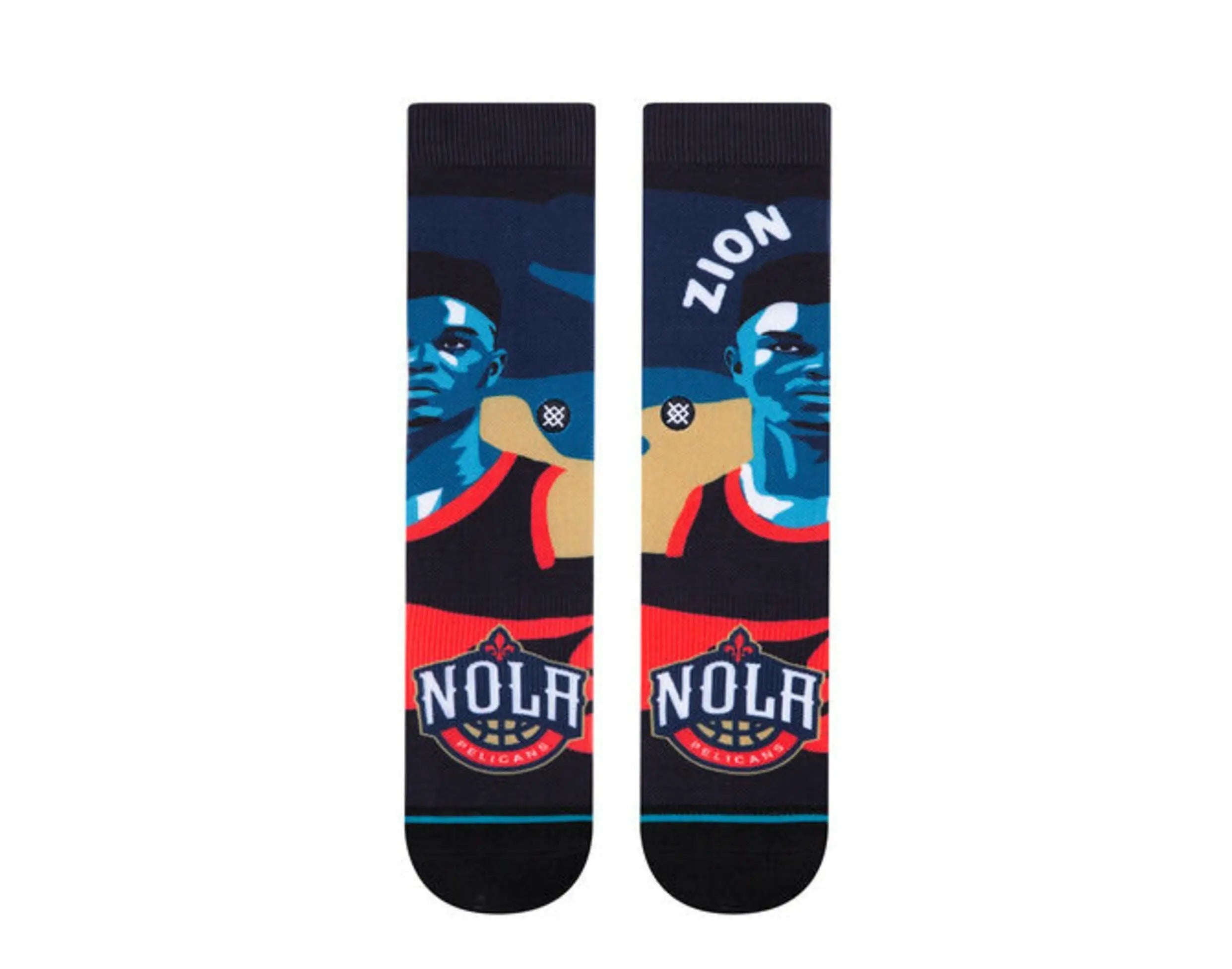 Stance Casual NBA Zion Williamson Men Crew Socks Blue/Black 2