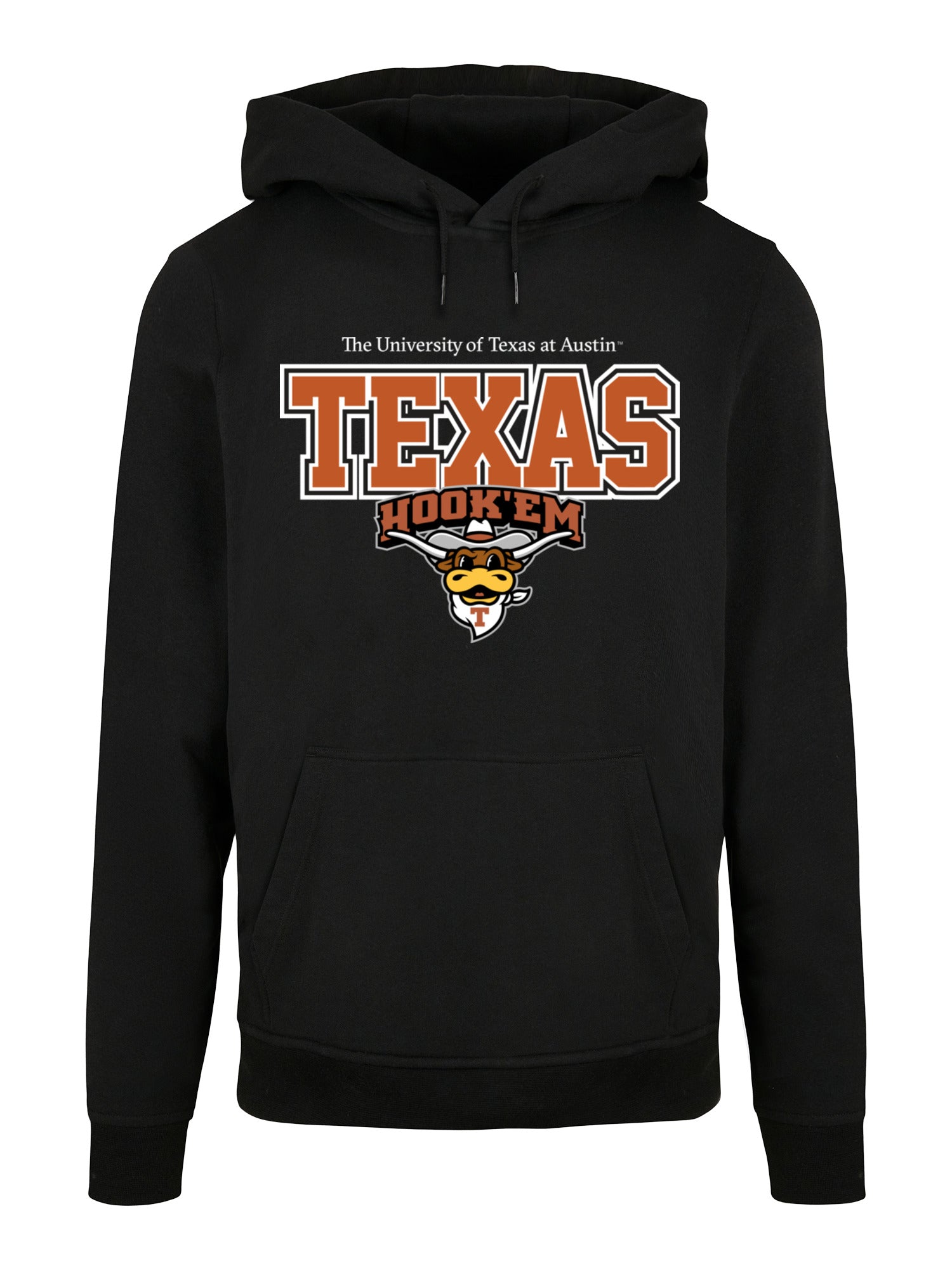 University of Texas Hook'em Graphic Print Hoodie - Black 3