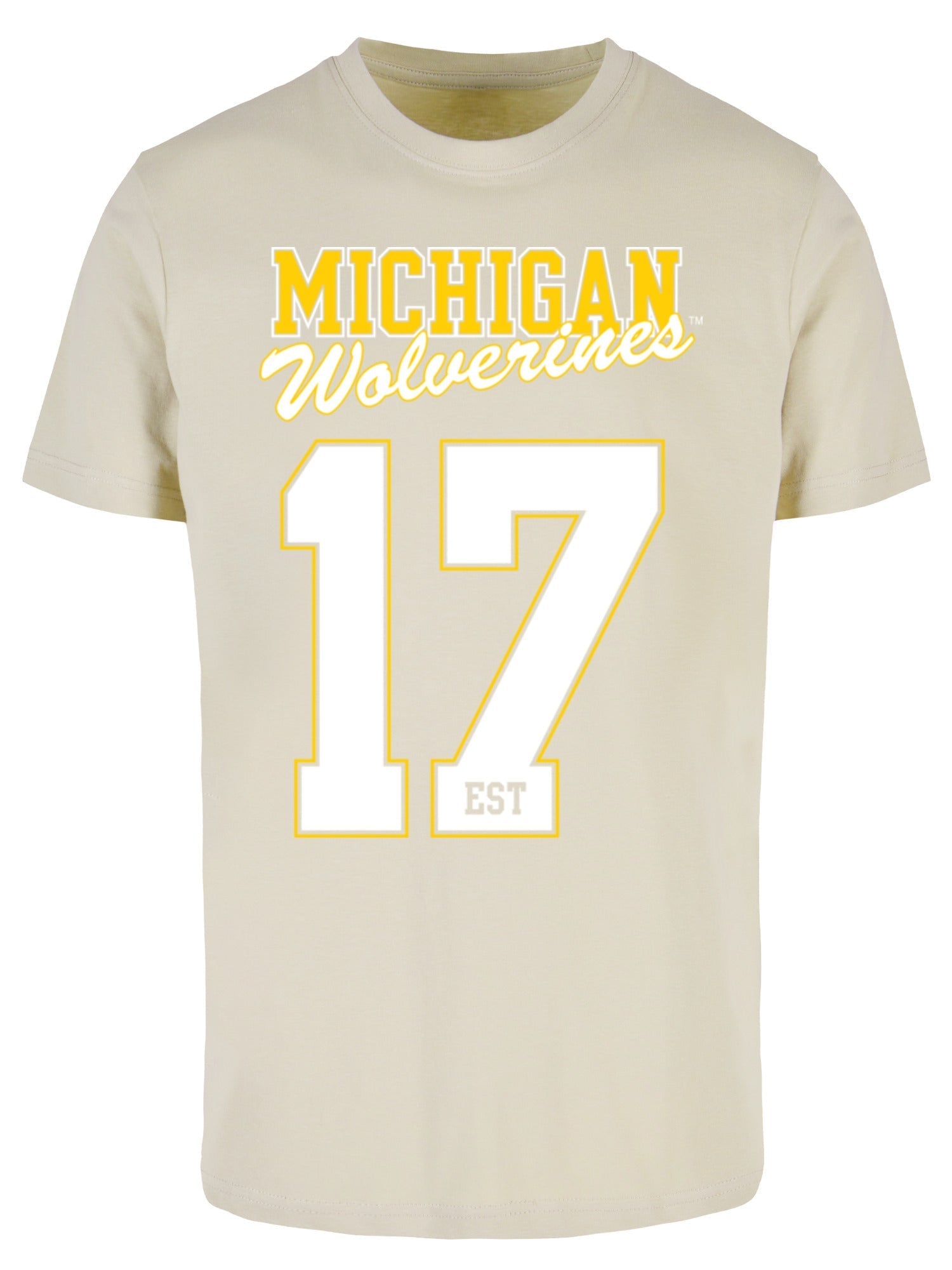 University of Michigan EST.17 Graphic Print Tee - Wet Sand 3
