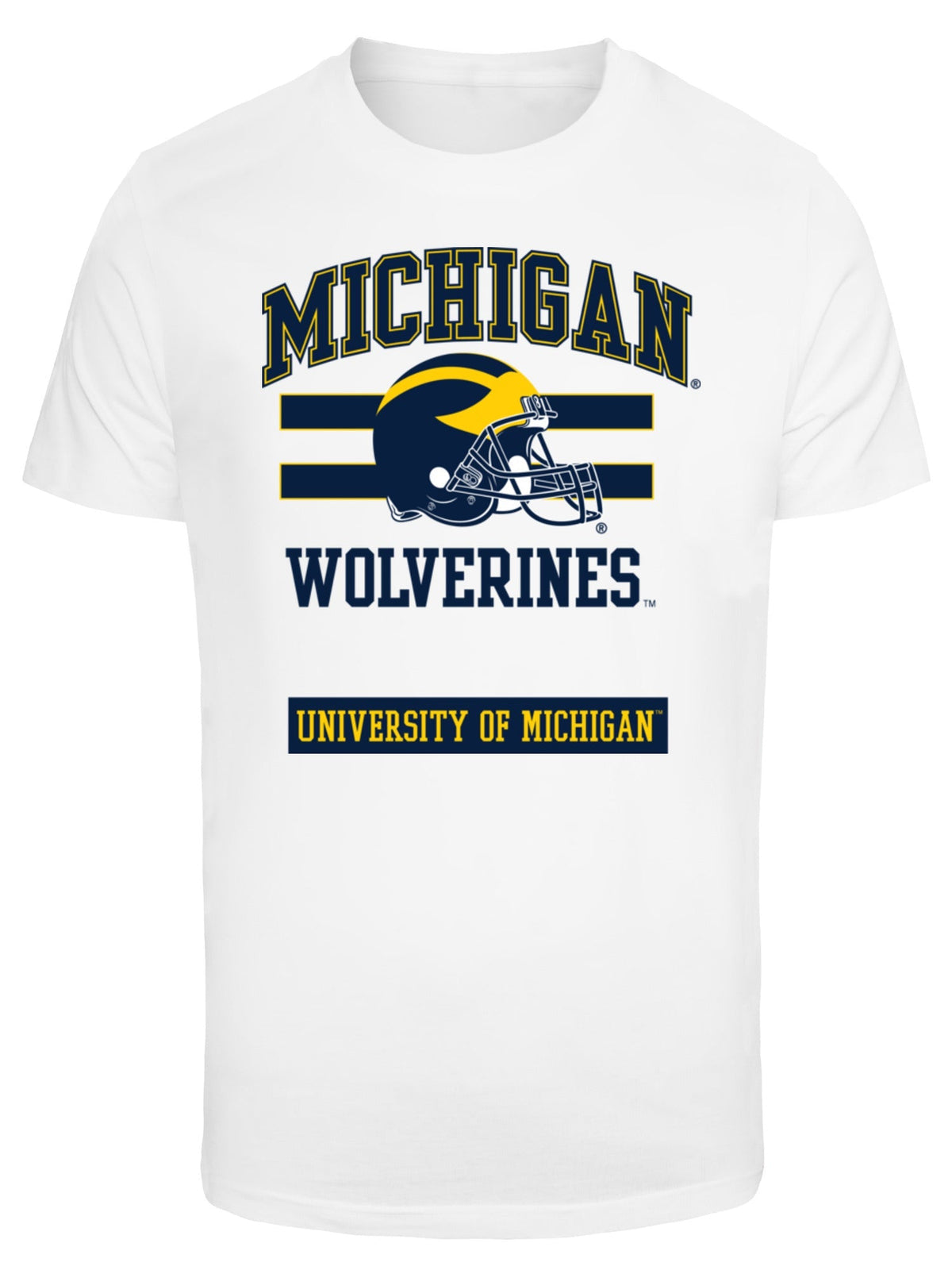 University of Michigan M Graphic Print Men's T-Shirt - White 6