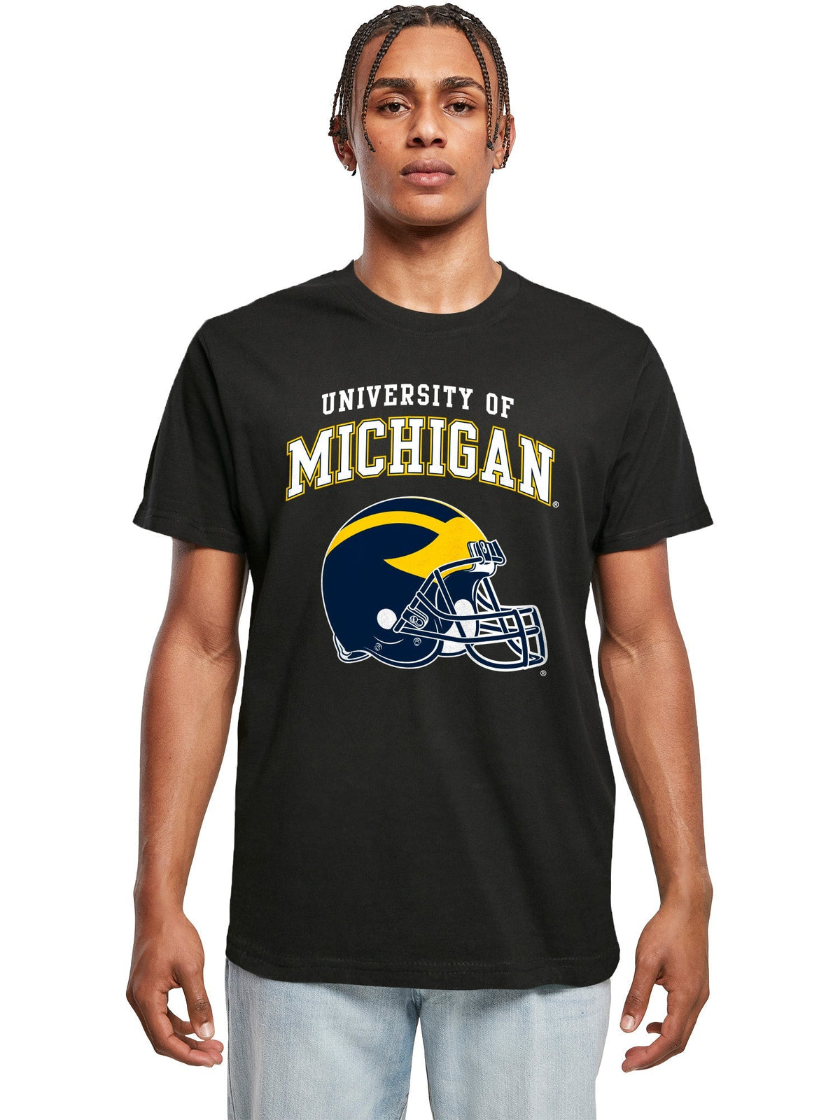 University of Michigan M Graphic Print Men's T-Shirt - Black