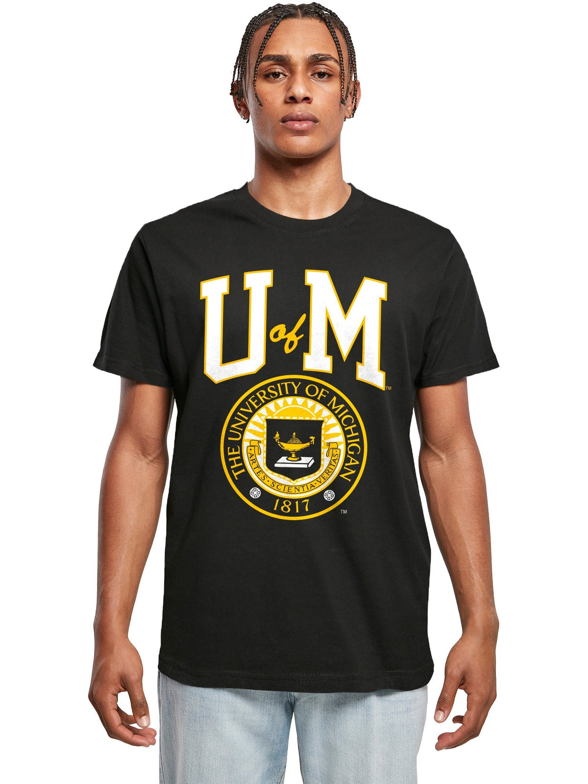 University of Michigan M Seal Print T-Shirt - Black