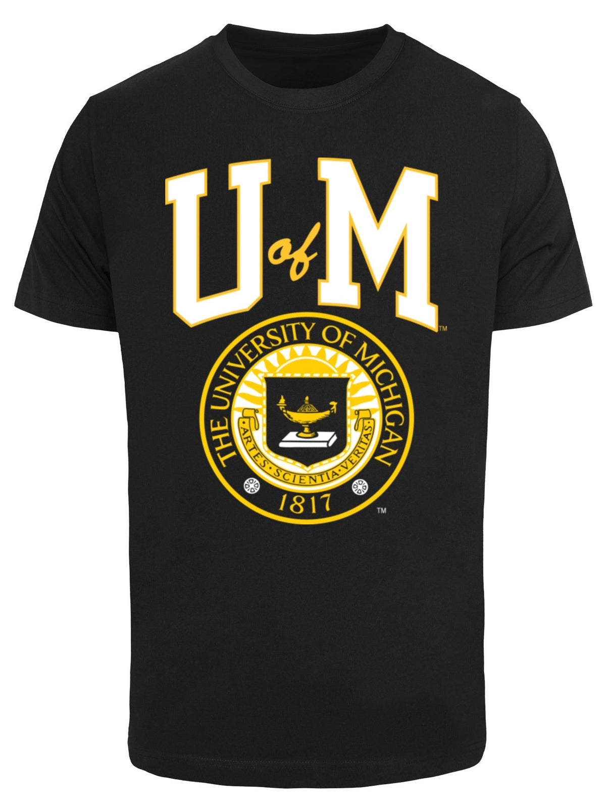 University of Michigan M Seal Print T-Shirt - Black 3