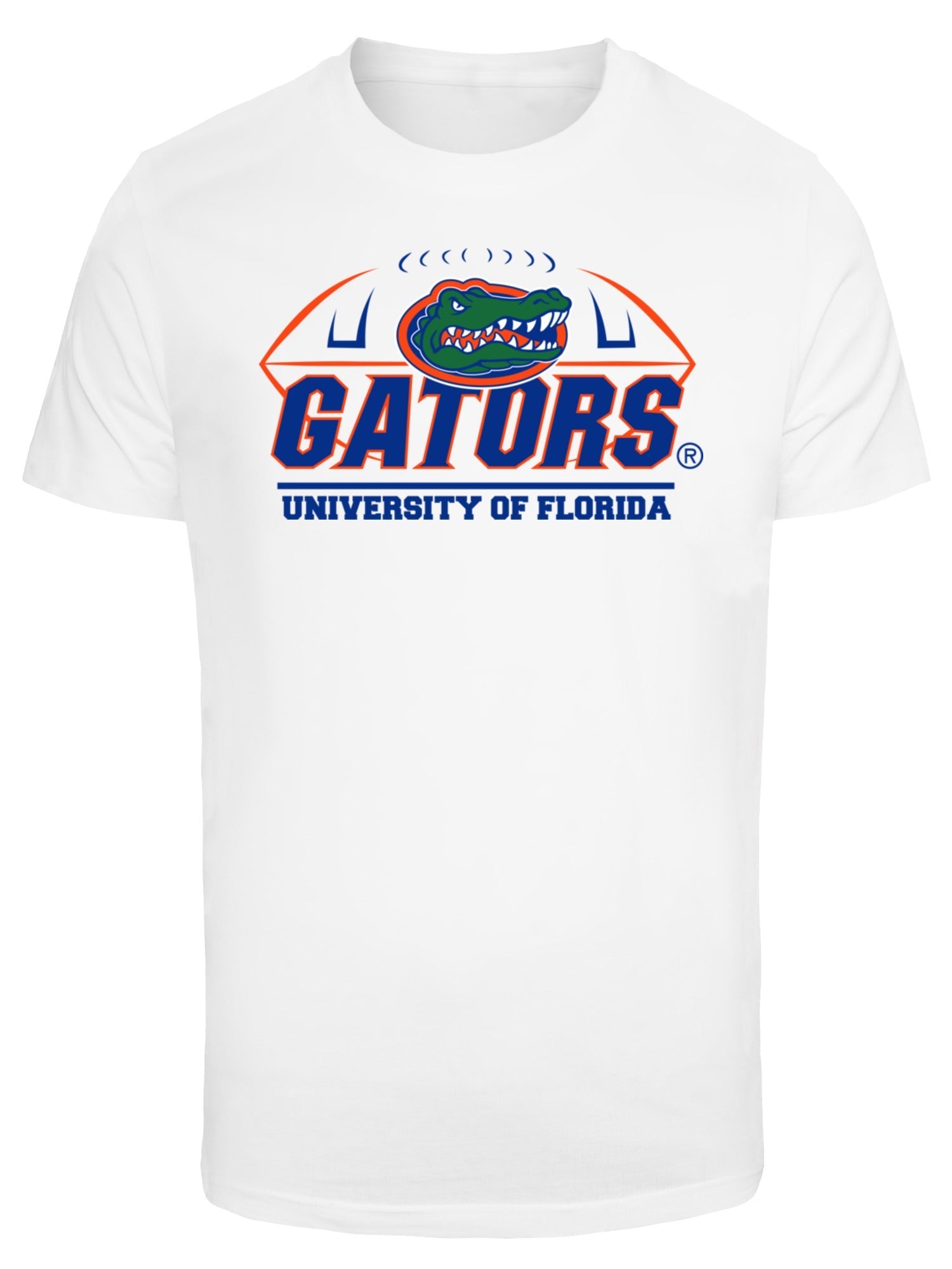 University of Florida Gators with Football Graphic Print Tee - White 3