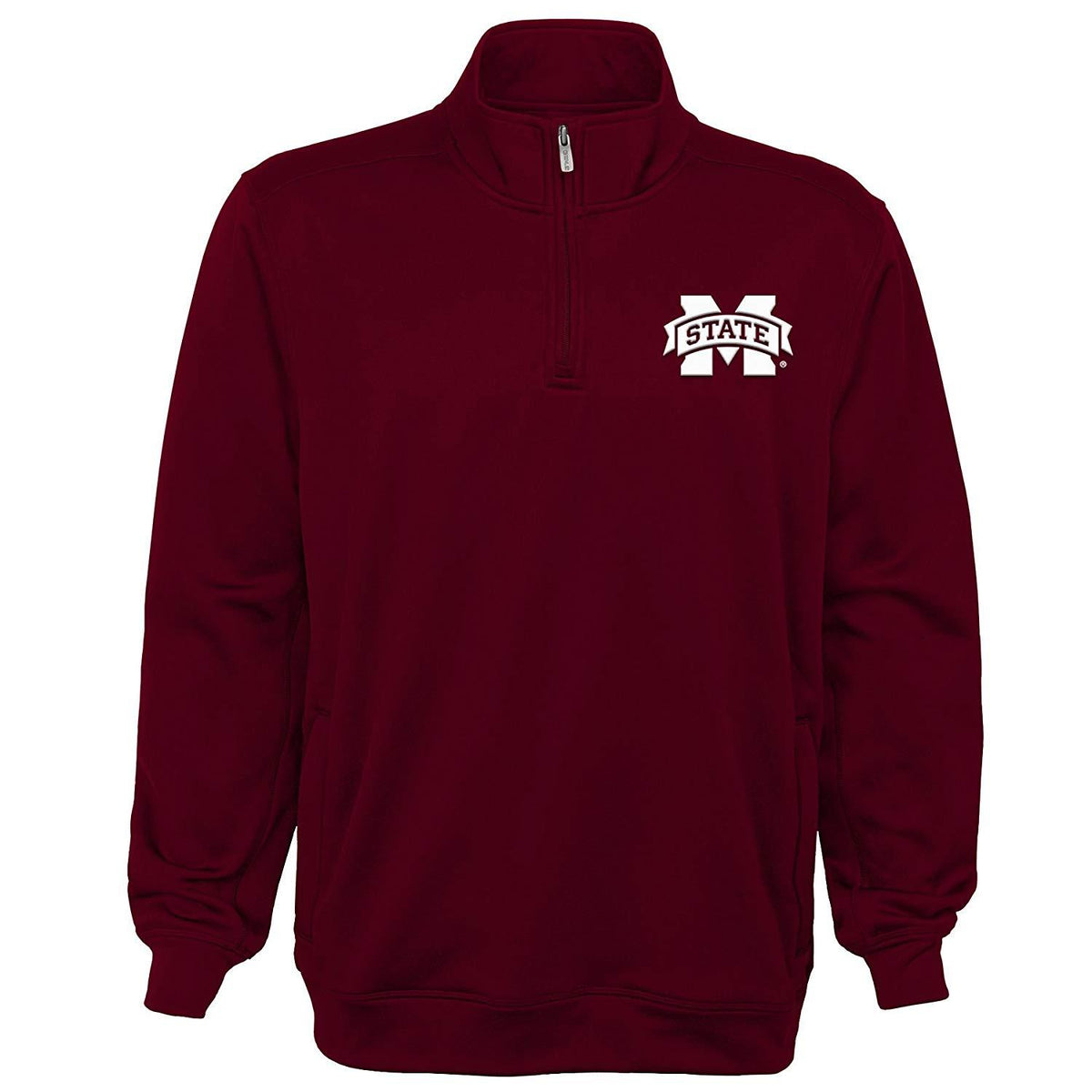 NCAA Mississippi State Bulldogs Youth Boys Trainer 1/4 Zip, Size XL/18 2