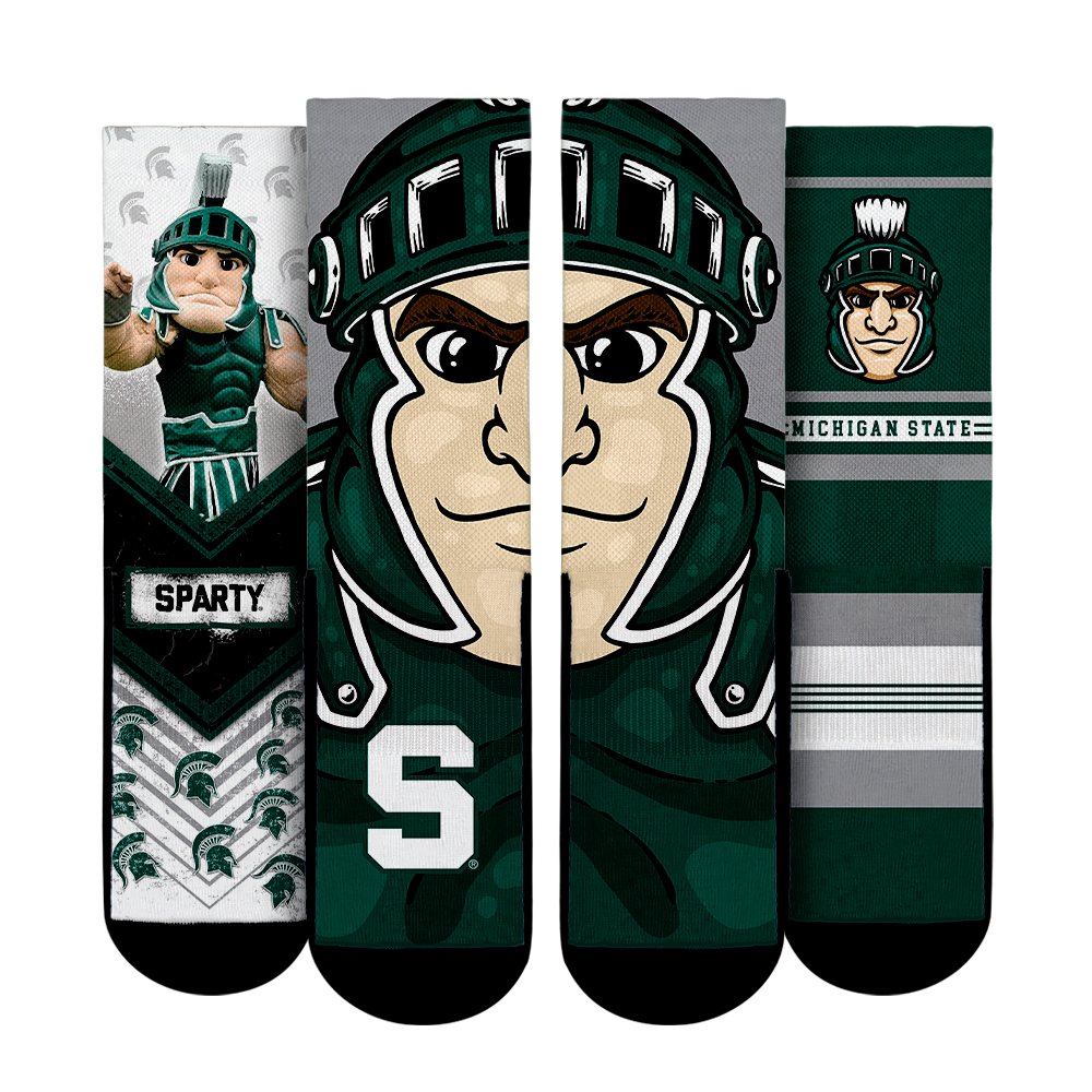 Michigan State Spartans - Mascot 3-Pack | Rock 'Em Socks