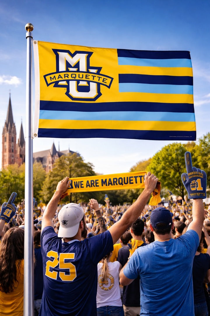 Marquette University Flag 3x5 Patriotic Stripes