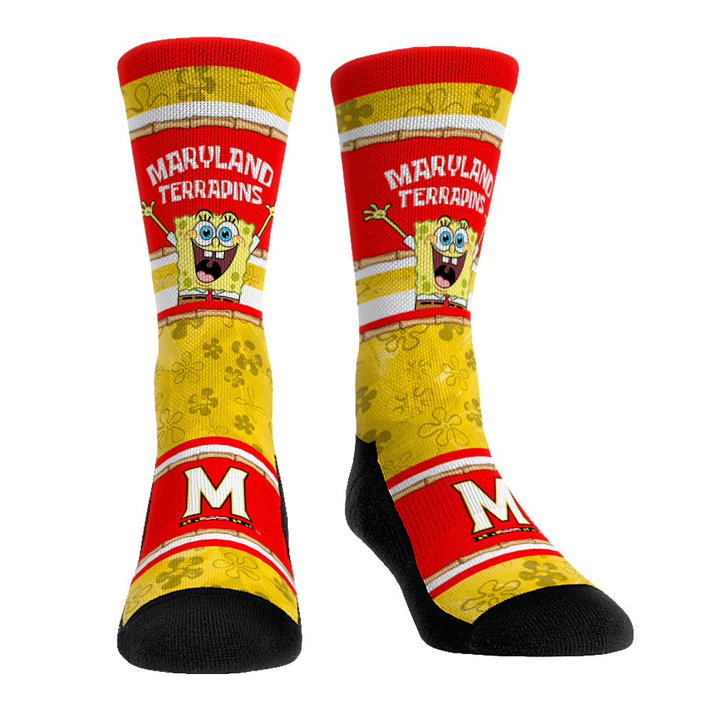 Maryland Terrapins - SpongeBob SquarePants Tiki Stripe | Rock 'Em Socks
