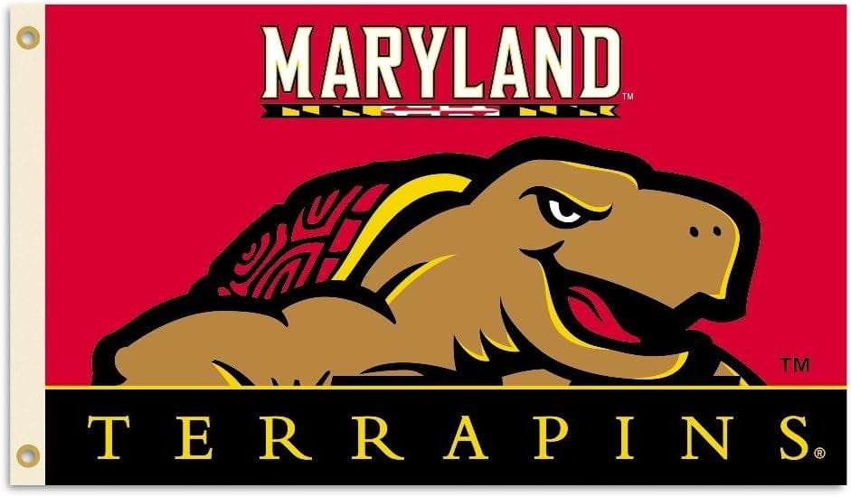 Maryland Terrapins Flag 3x5 Logo