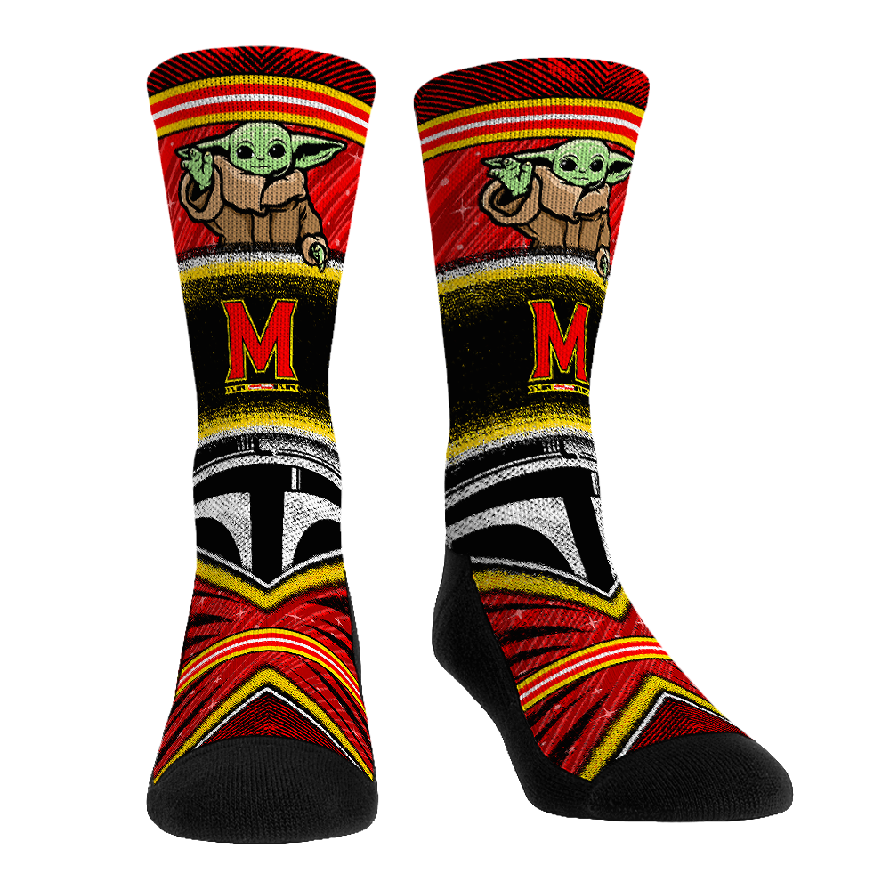 Maryland Terrapins - Star Wars  - Grogu Intergalactic Fan | Rock 'Em Socks 1
