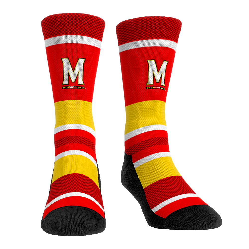 Maryland Terrapins - Tech Stripe | Rock 'Em Socks