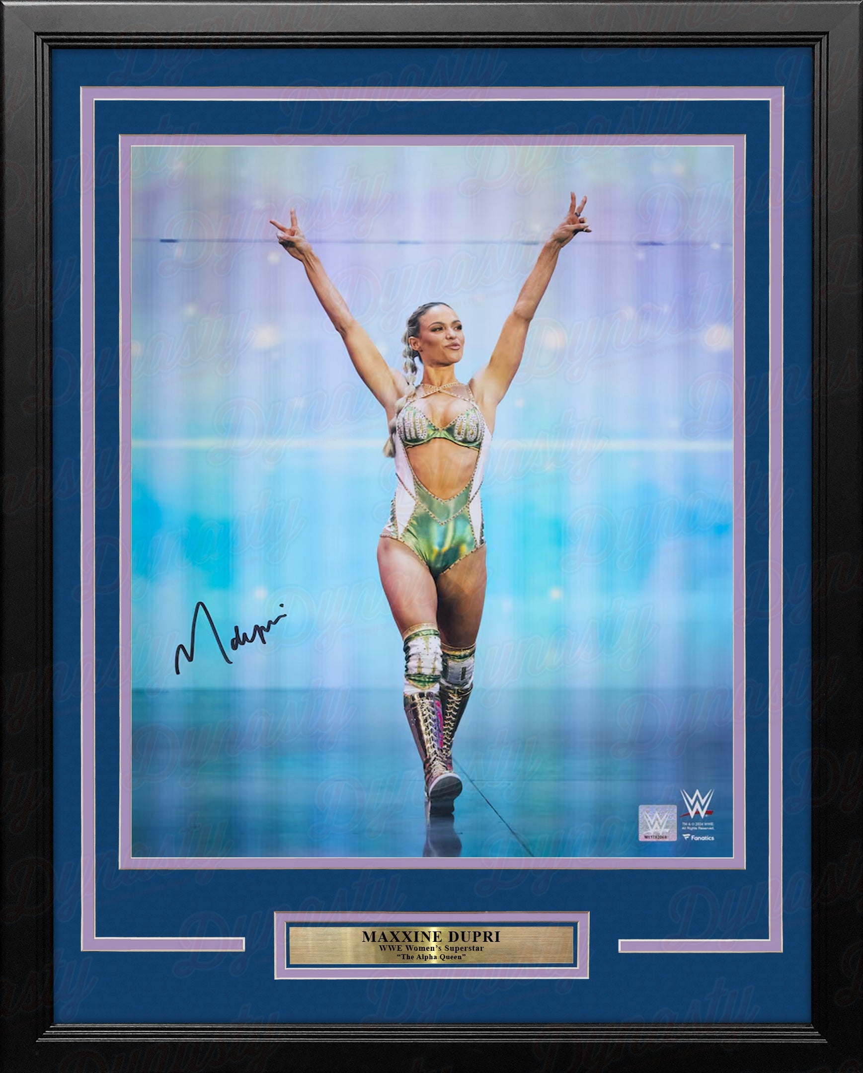 Maxxine Dupri Entrance Autographed 16" x 20" Framed WWE Wrestling Photo 2