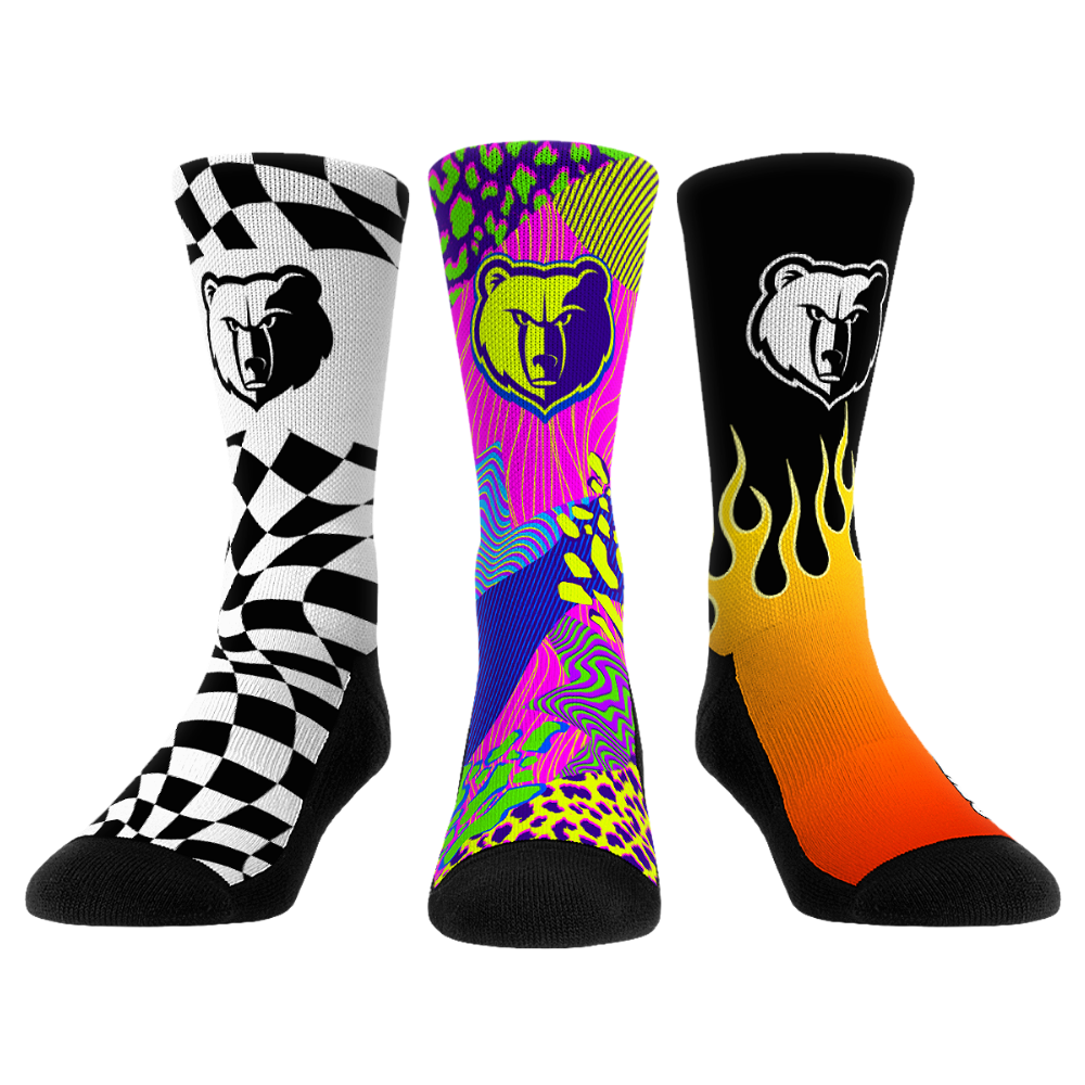 Memphis Grizzlies - Vibes - 3-Pack | Rock 'Em Socks 1