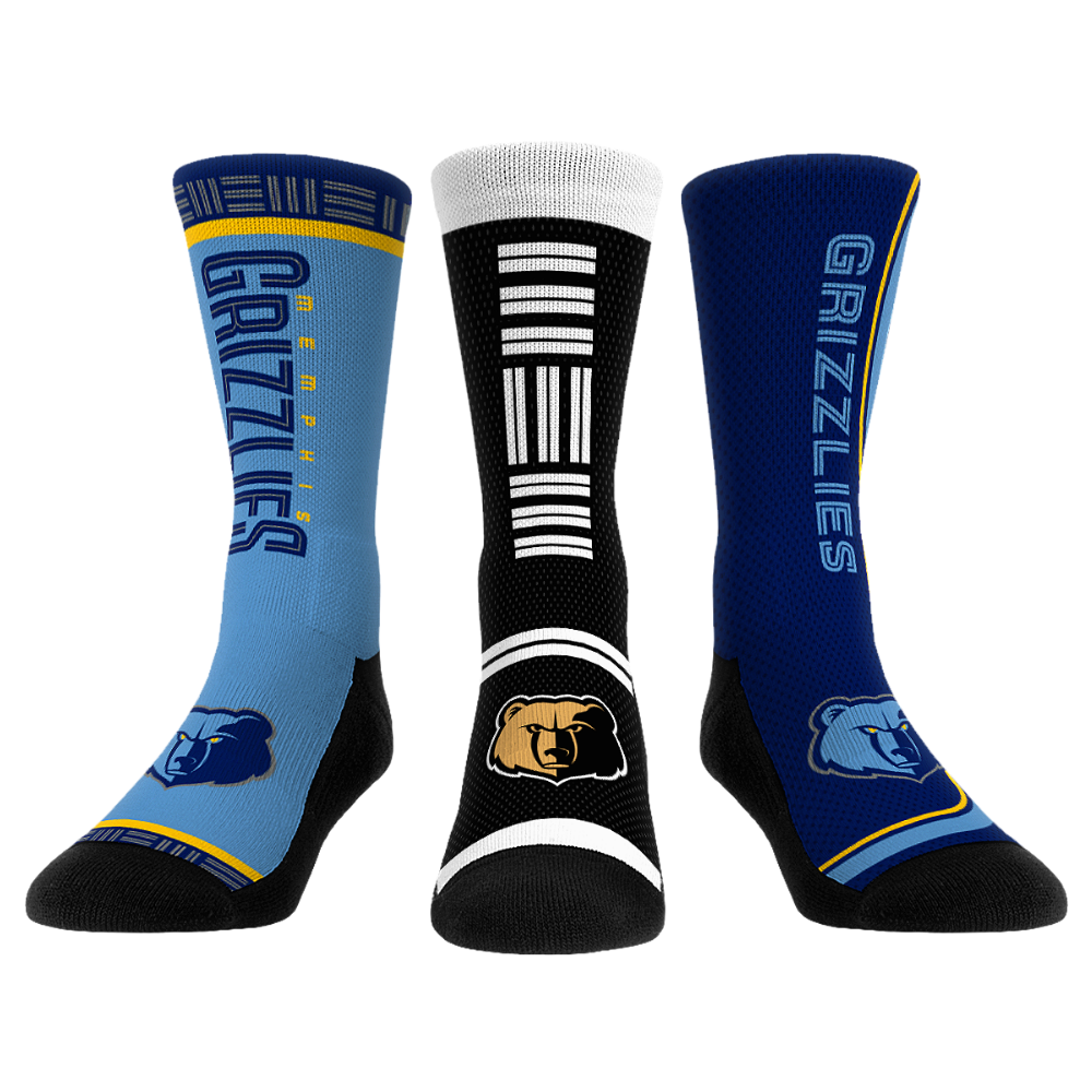 Memphis Grizzlies - Ultimate Jersey - 3-Pack | Rock 'Em Socks 1