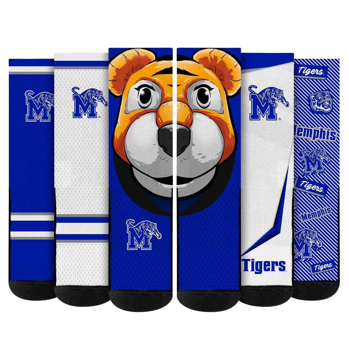 Memphis Tigers - Super Fan Bundle 5-Pack | Rock 'Em Socks