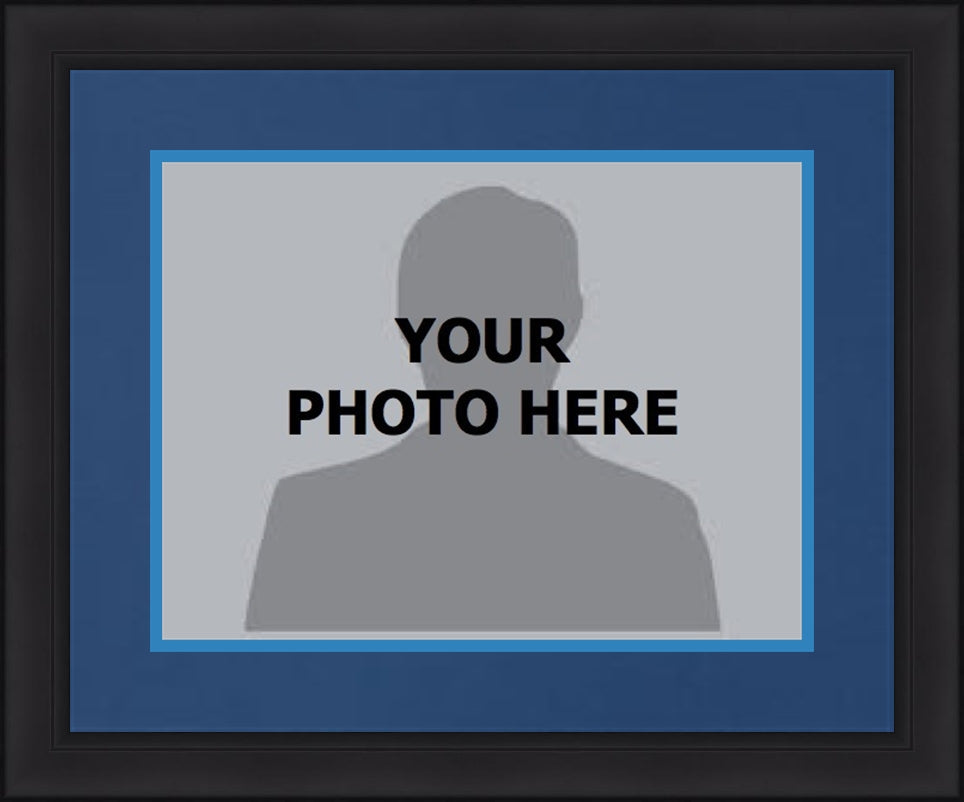 NBA Basketball Photo Picture Frame Kit - Memphis Grizzlies (Navy Matting, Blue Trim) 1