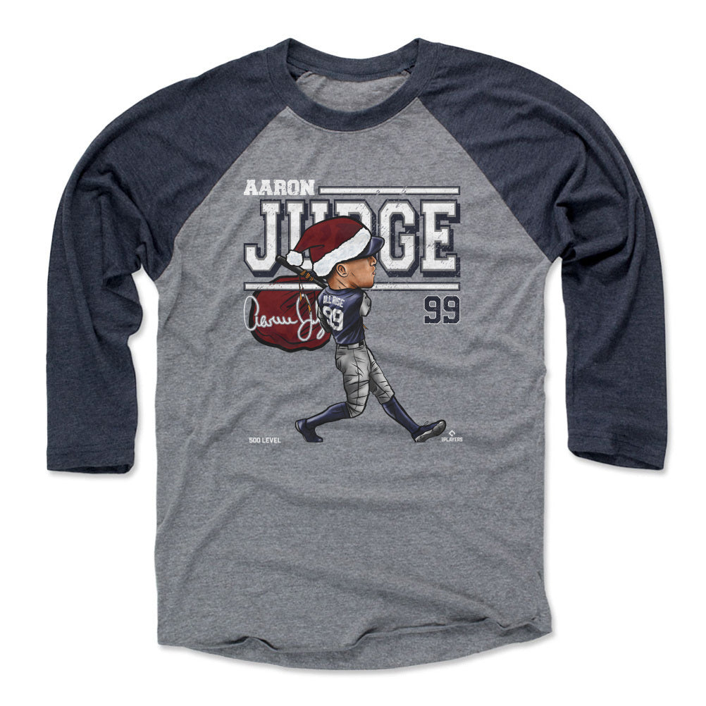 Aaron Judge New York Y Cartoon Santa Hat