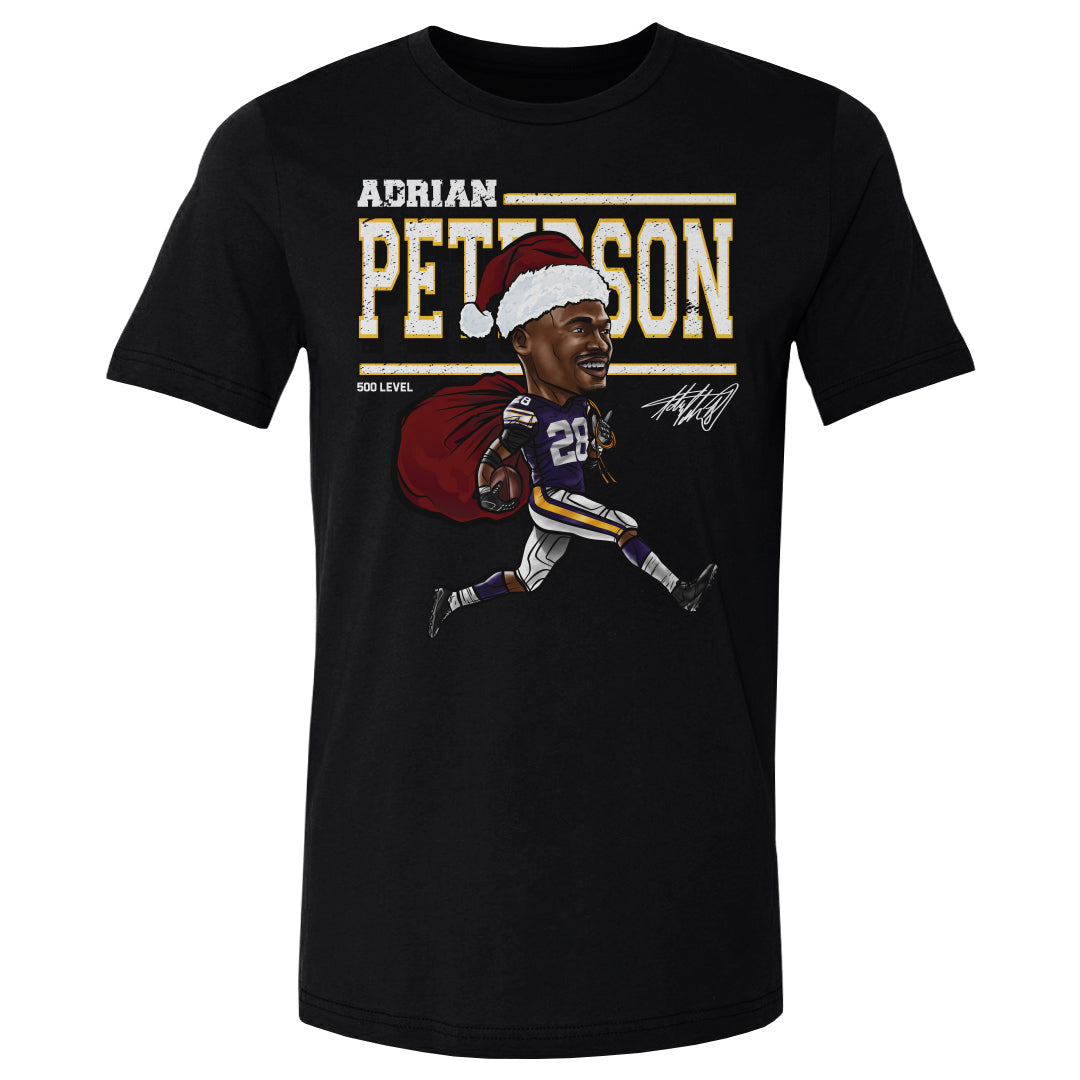 Adrian Peterson Minnesota Cartoon Santa Hat