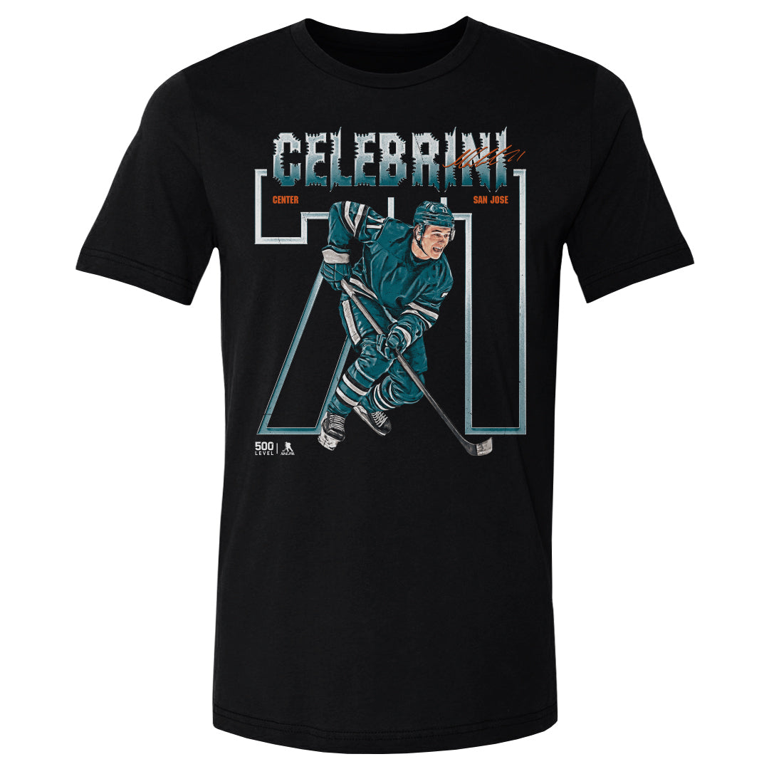 Macklin Celebrini San Jose Number Outline