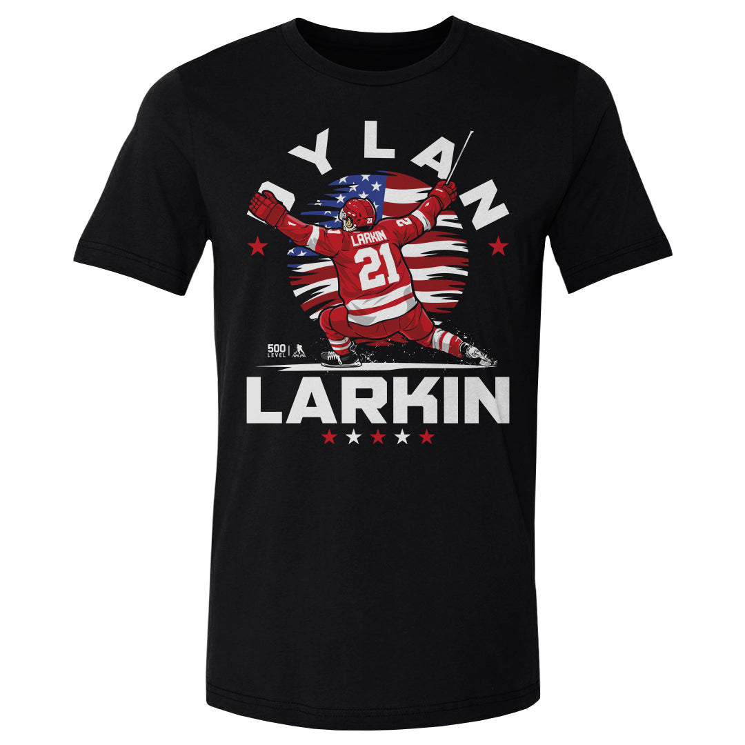 Dylan Larkin Detroit USA Flag Celebration