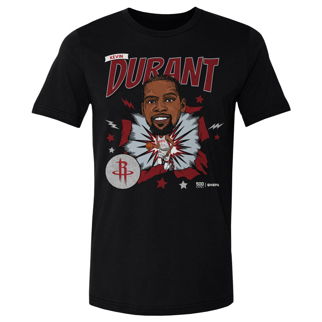 Kevin Durant Houston Rockets Caricature WHT 1