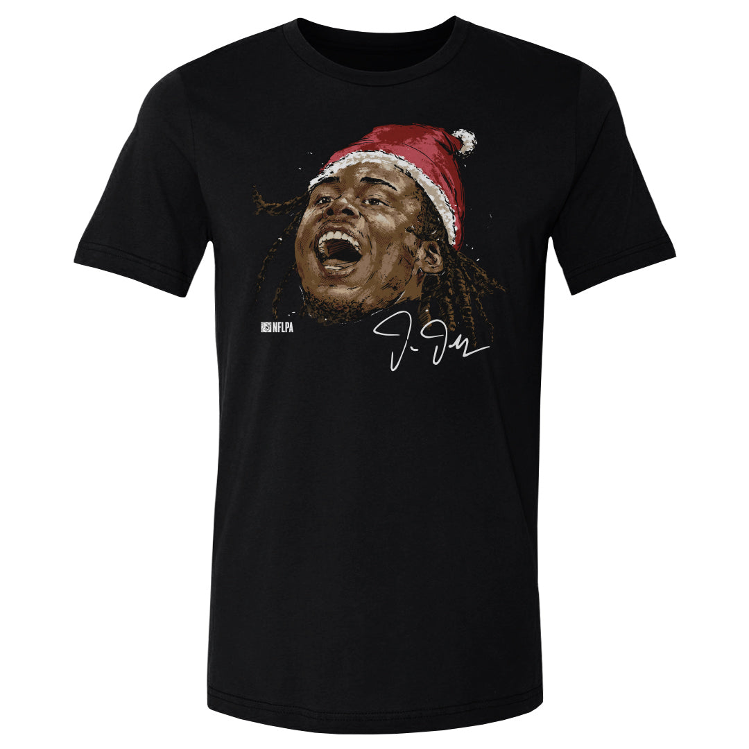 Justin Jefferson Minnesota Portrait Santa Hat 1