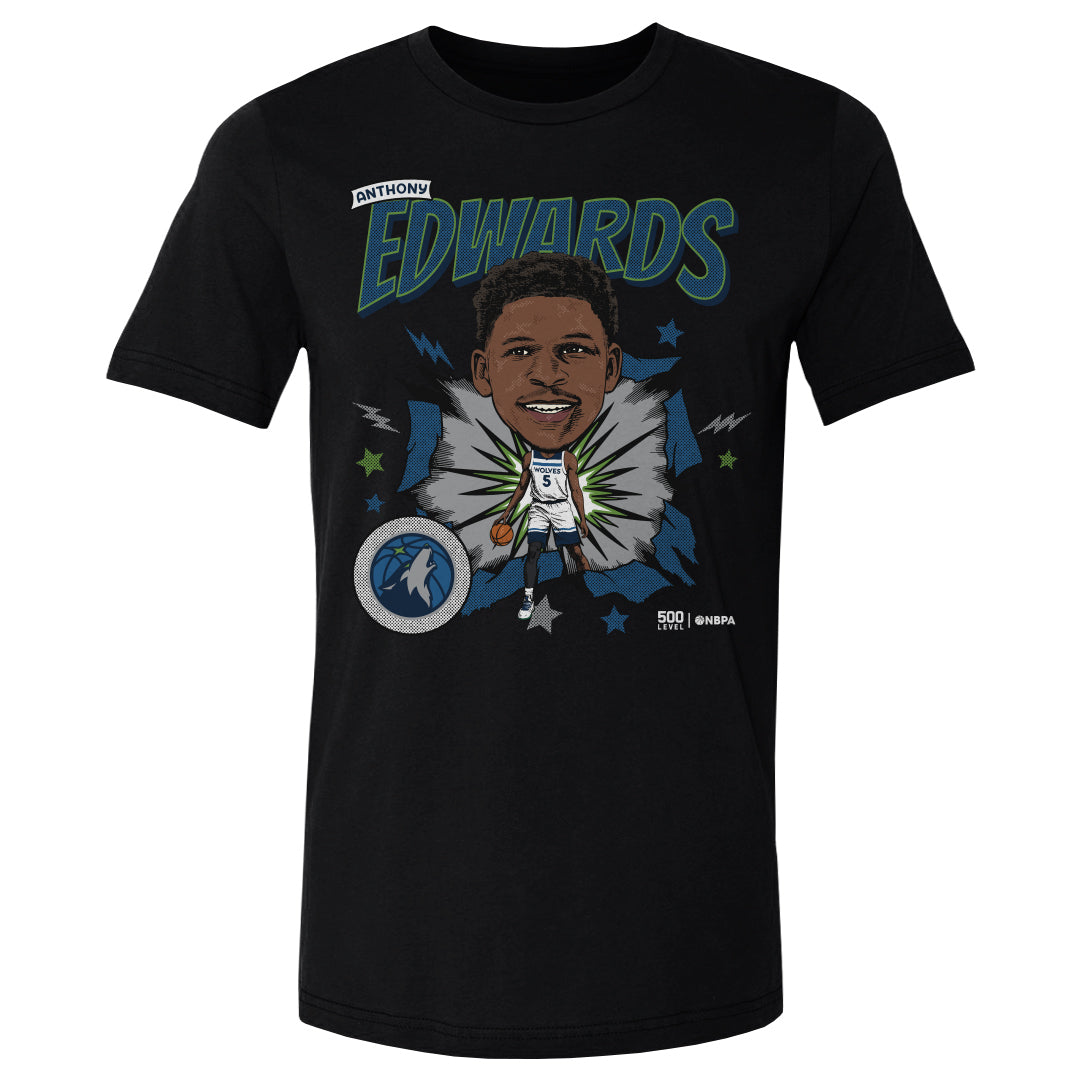 Anthony Edwards Minnesota Timberwolves Caricature Retro