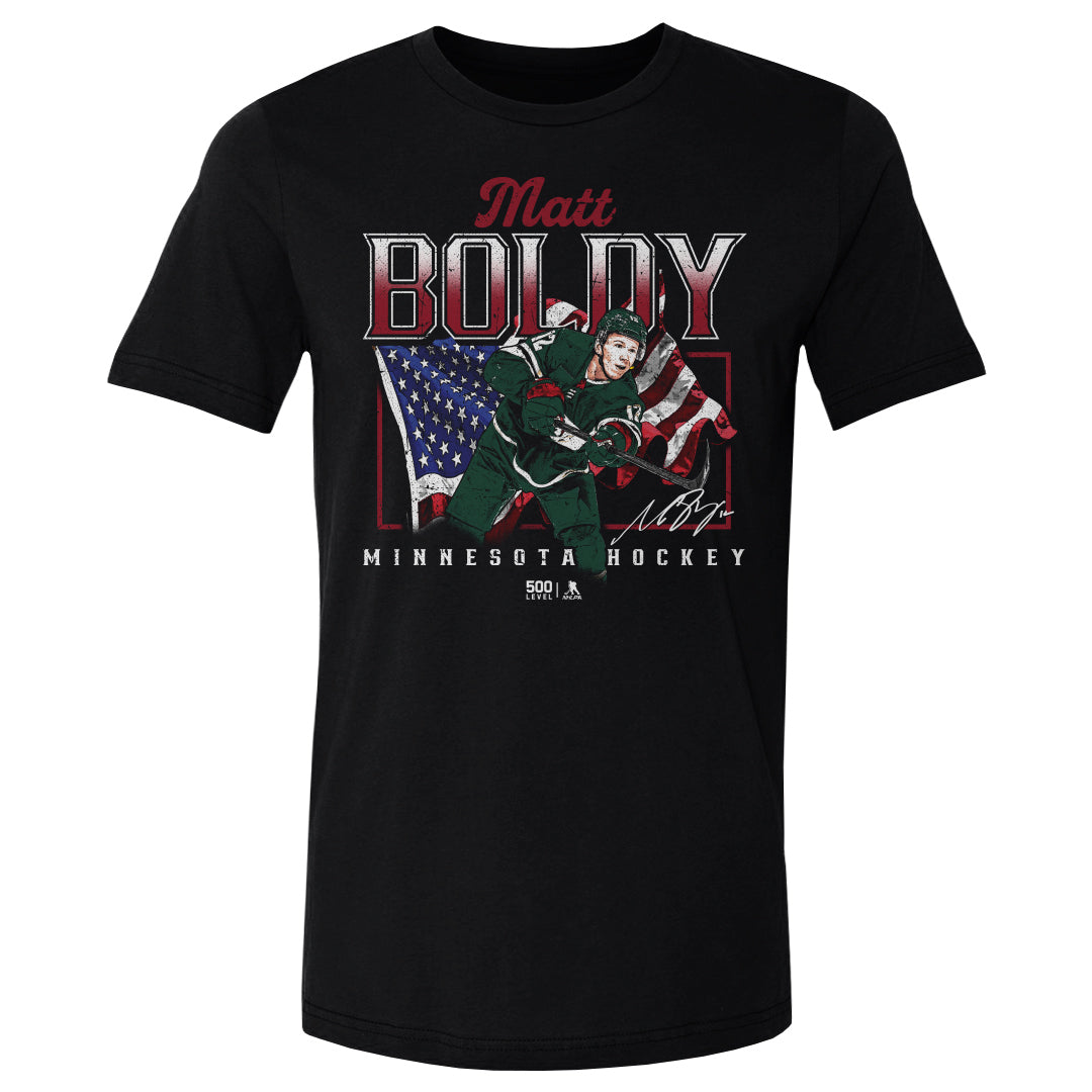 Matt Boldy Minnesota USA Flag