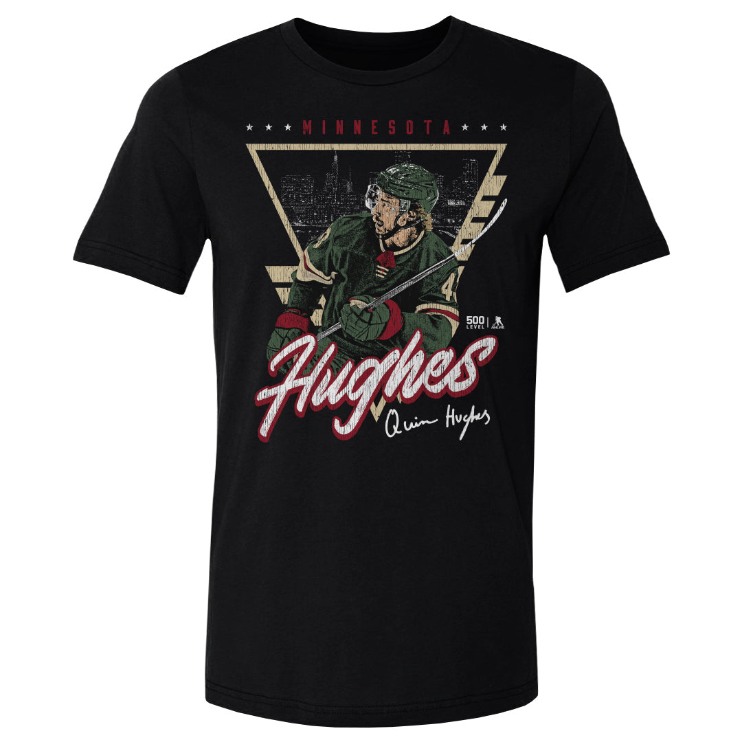 Quinn Hughes Minnesota Triangle Retro