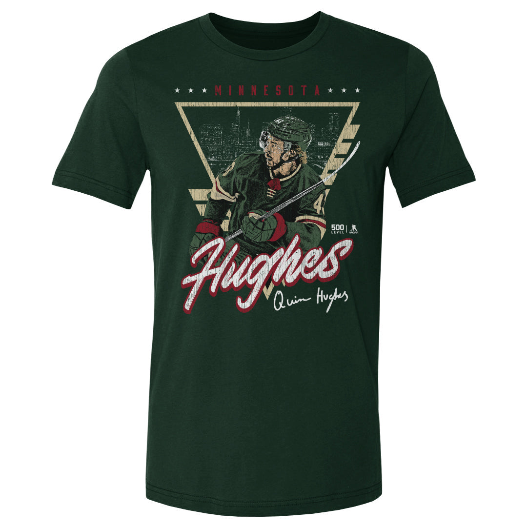 Quinn Hughes Minnesota Triangle Retro 3