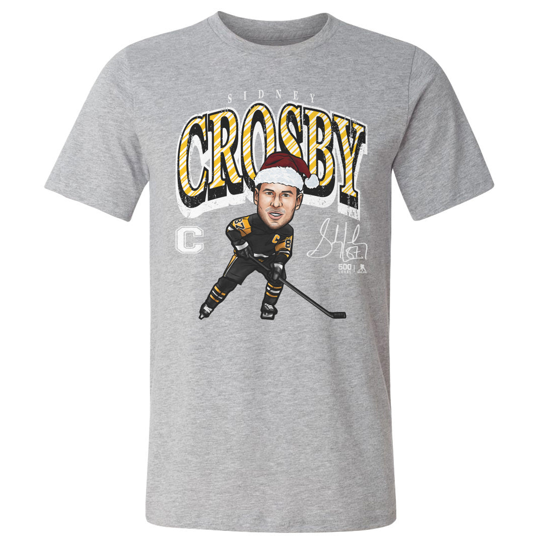 Sidney Crosby Pittsburgh Cartoon Santa Hat