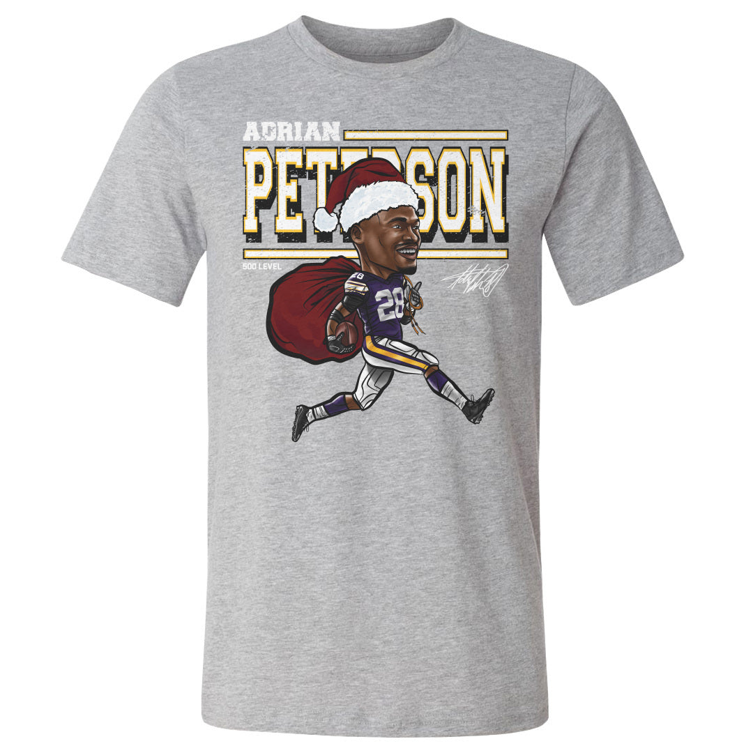 Adrian Peterson Minnesota Cartoon Santa Hat