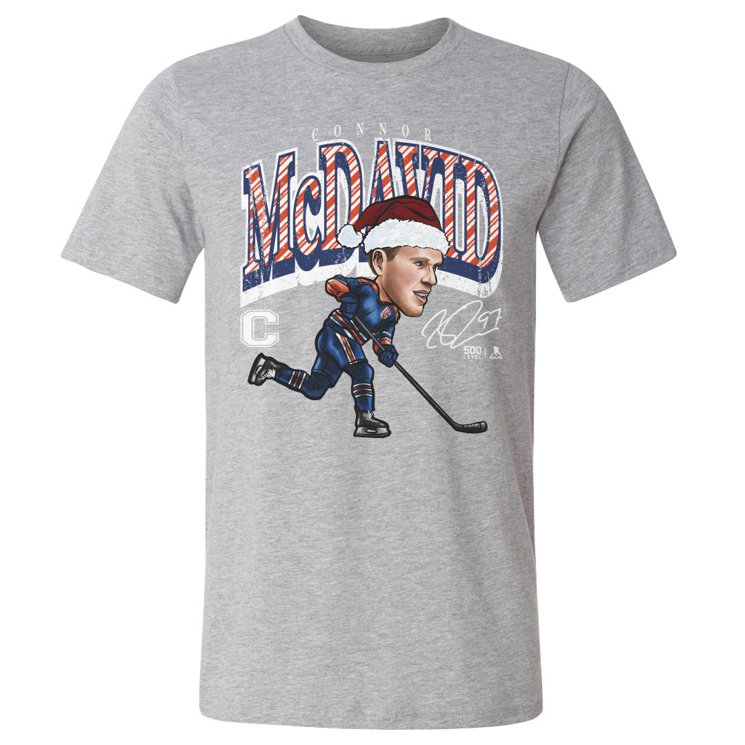 Connor McDavid Edmonton Cartoon Santa Hat 3