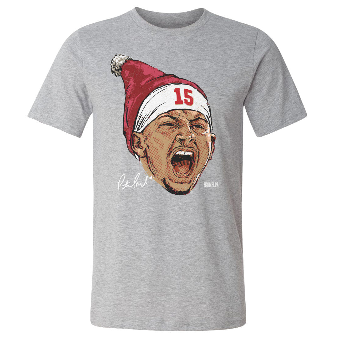 Patrick Mahomes Kansas City Portrait Santa Hat
