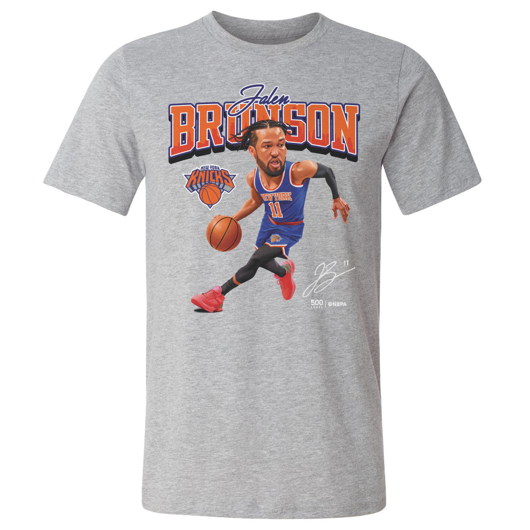 Jalen Brunson New York Knicks Caricature WHT 3