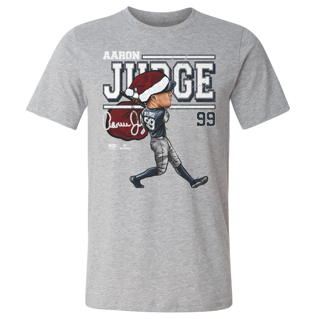 Aaron Judge New York Y Cartoon Santa Hat