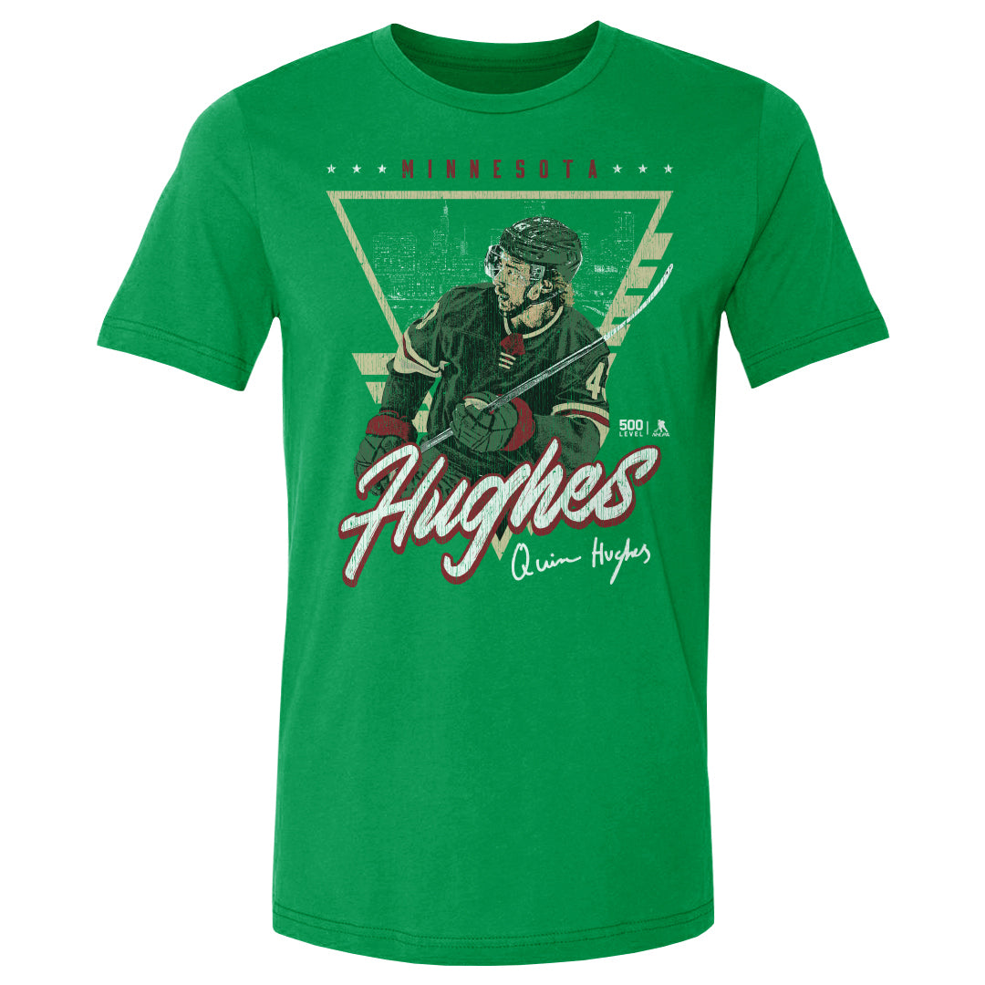 Quinn Hughes Minnesota Triangle Retro