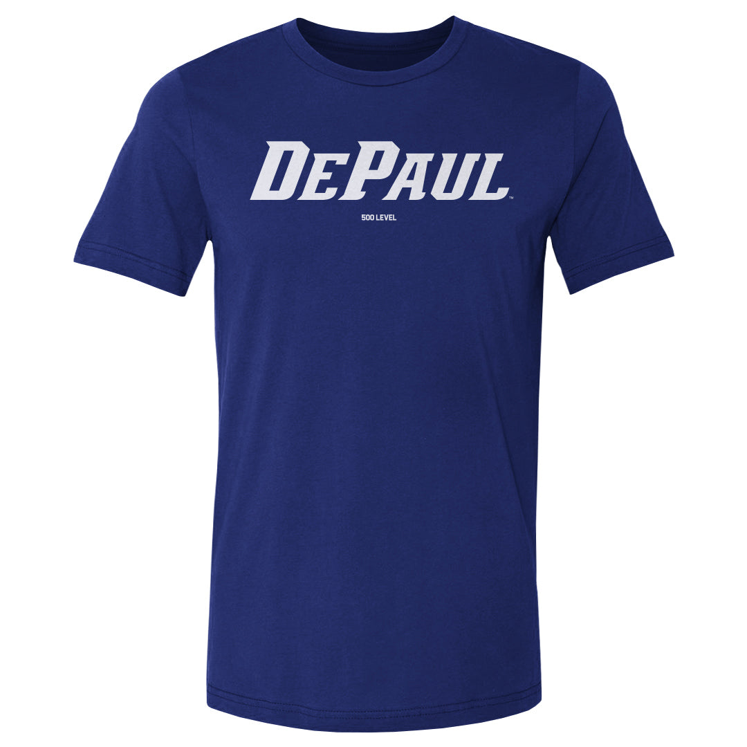 DePaul Blue Demons Wordmark White