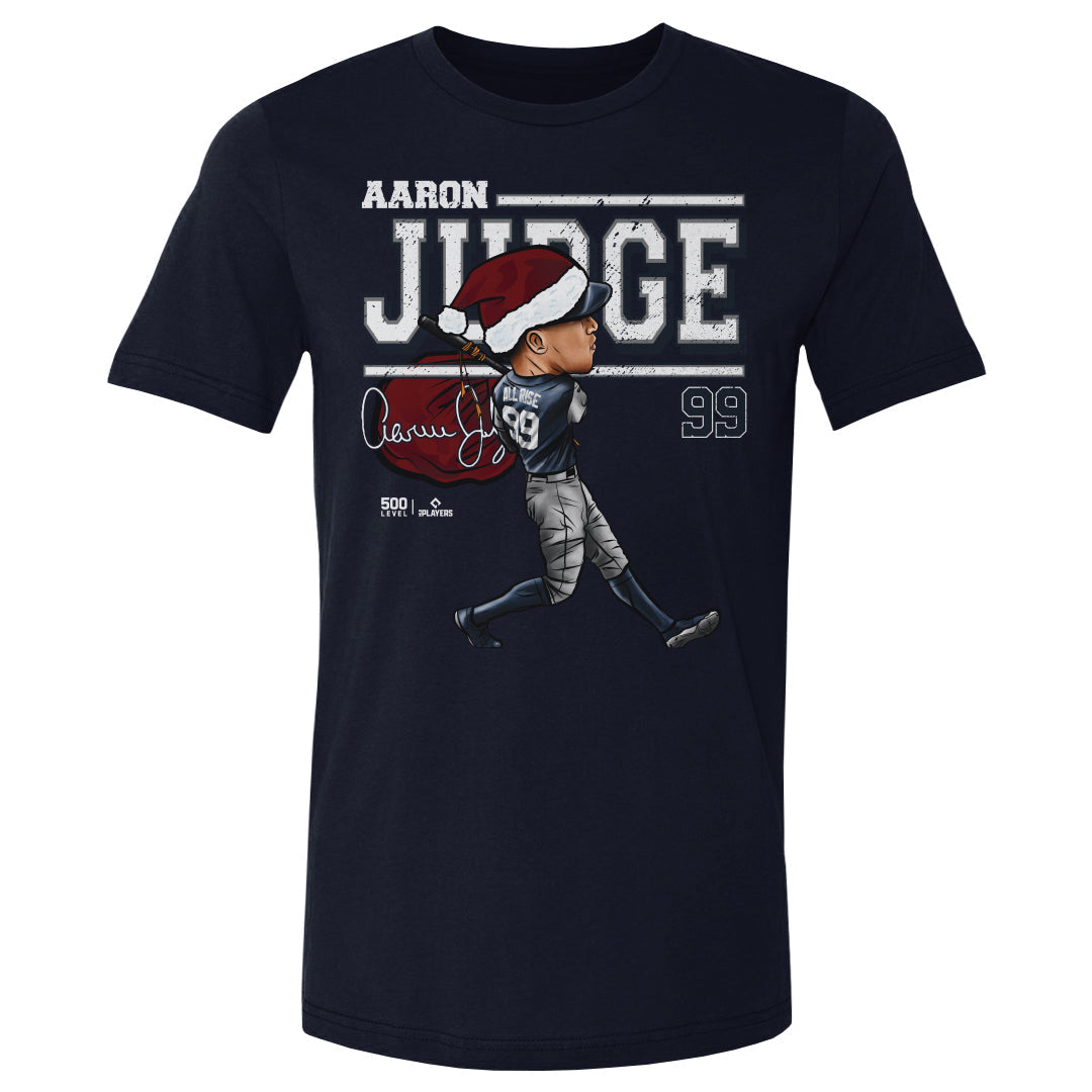 Aaron Judge New York Y Cartoon Santa Hat