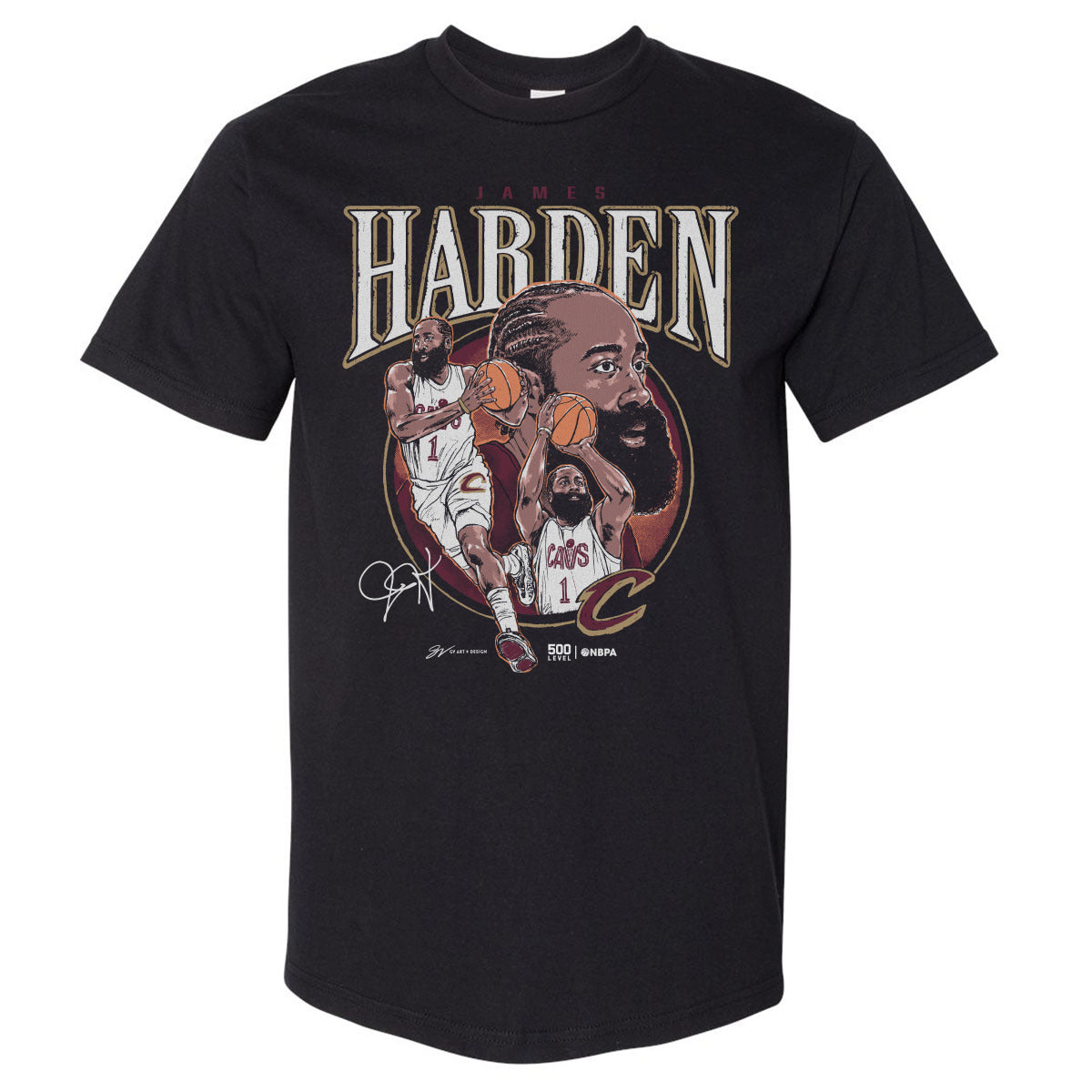 James Harden Cleveland Cavaliers Trio