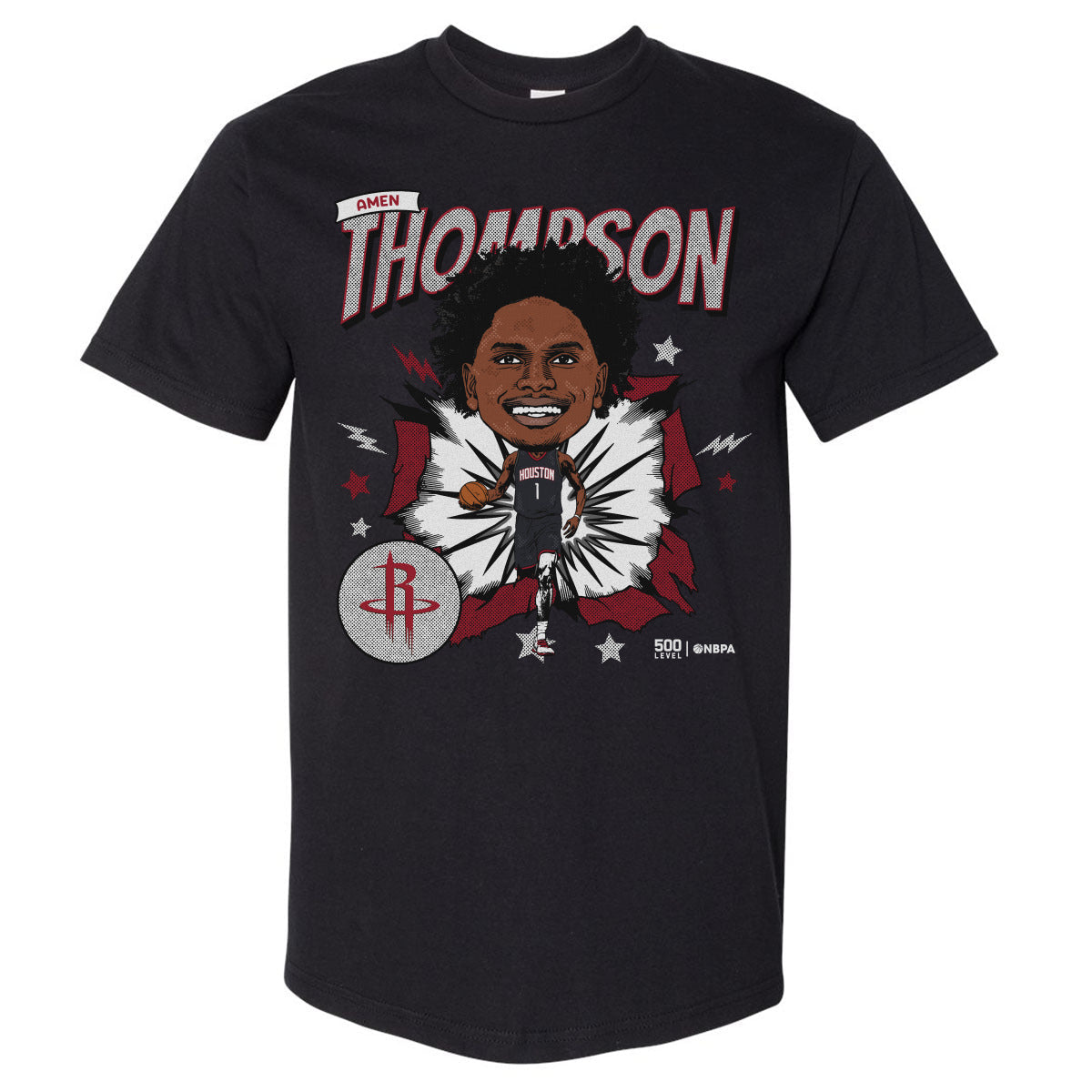 Amen Thompson Houston Rockets Caricature