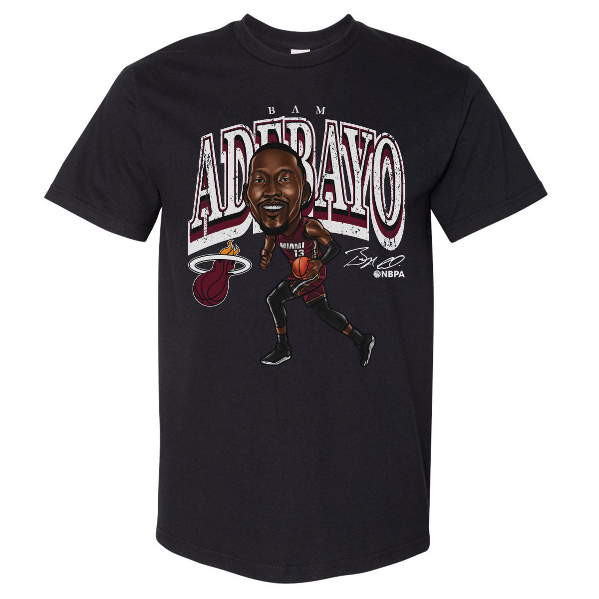 Bam Adebayo Miami Heat Cartoon 1