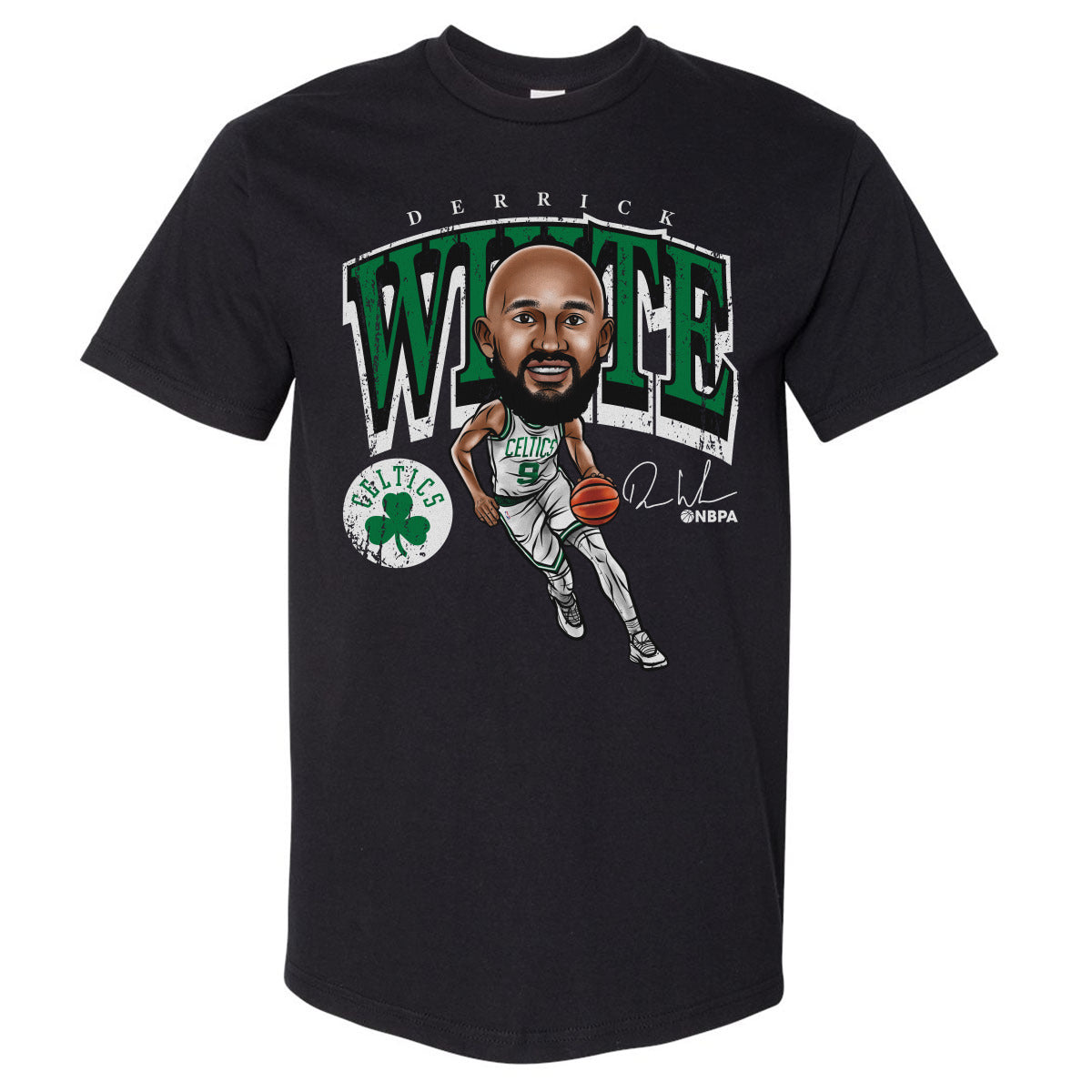 Derrick White Boston Celtics Cartoon