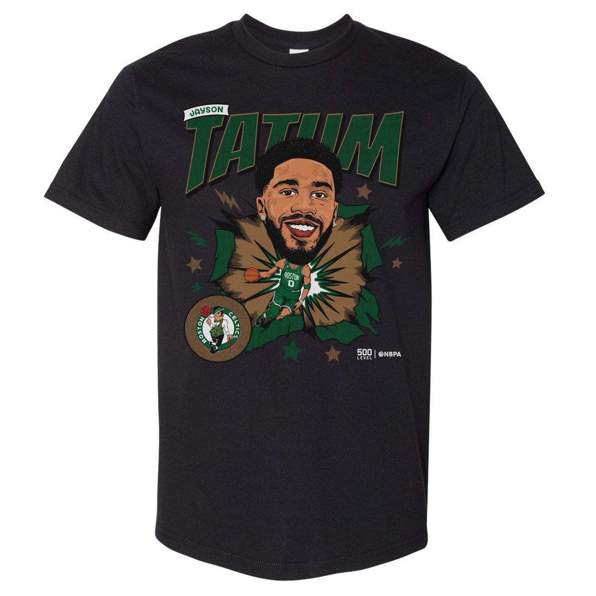 Jayson Tatum Boston Celtics Caricature WHT 1