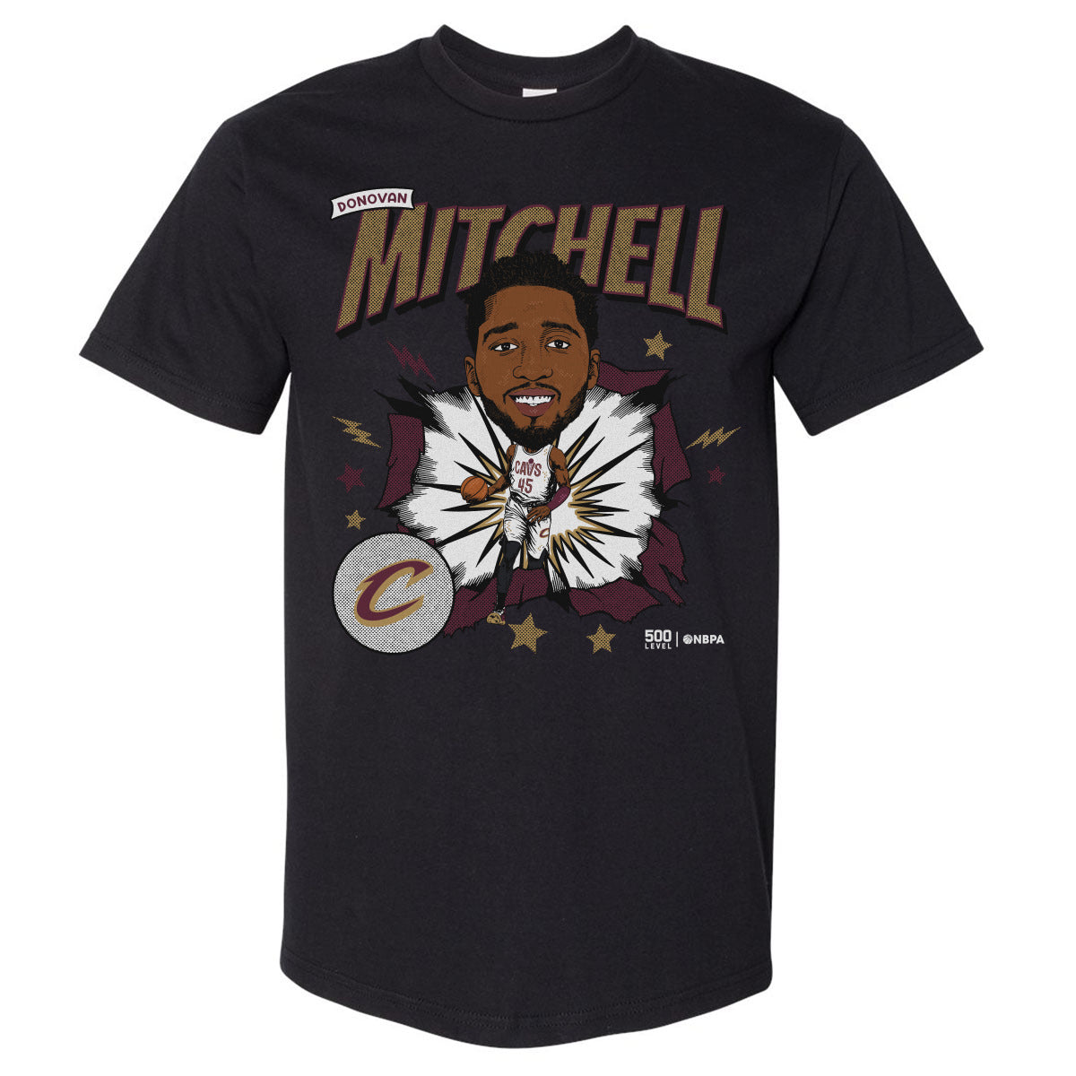 Donovan Mitchell Cleveland Cavaliers Caricature