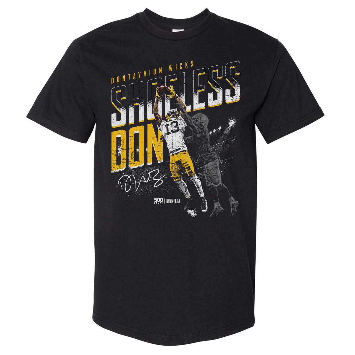 Dontayvion Wicks Green Bay Shoeless Catch