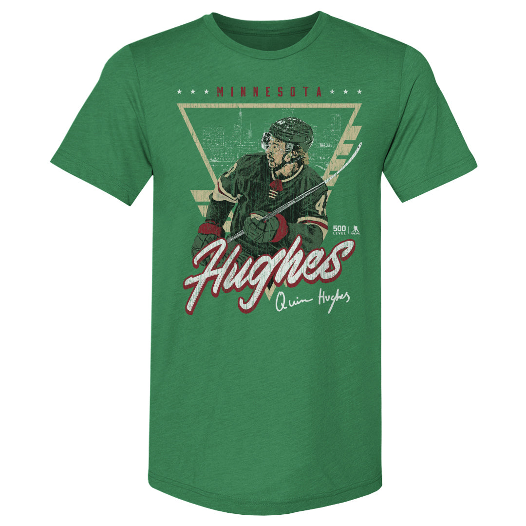 Quinn Hughes Minnesota Triangle Retro