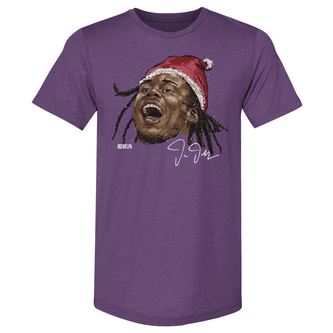 Justin Jefferson Minnesota Portrait Santa Hat