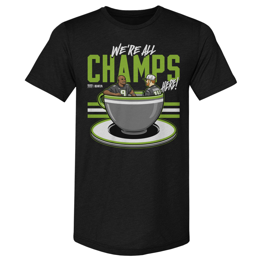 Kenneth Walker III & Sam Darnold Seattle Tea Cup 1